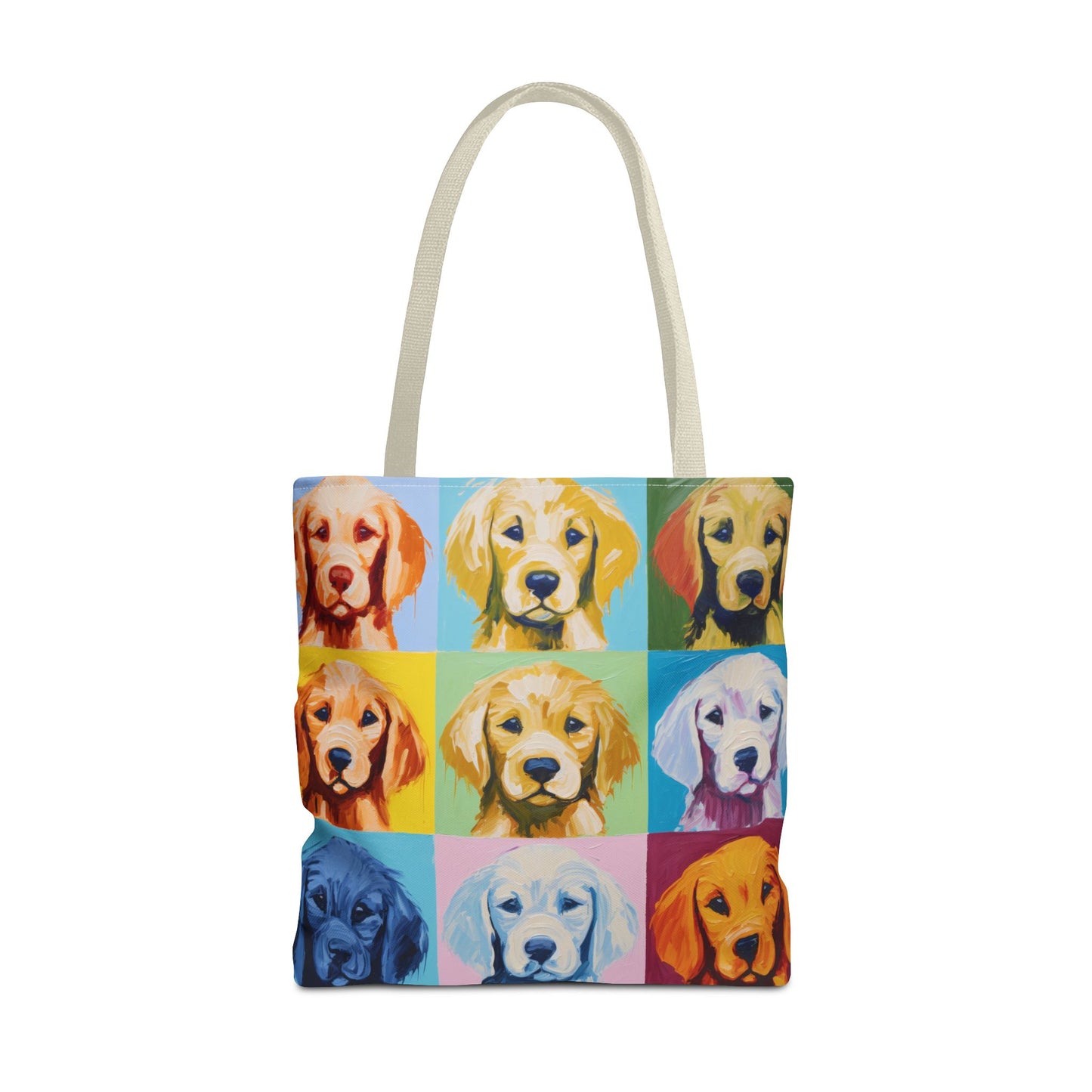 Colorful Golden Retriever Tote Bag