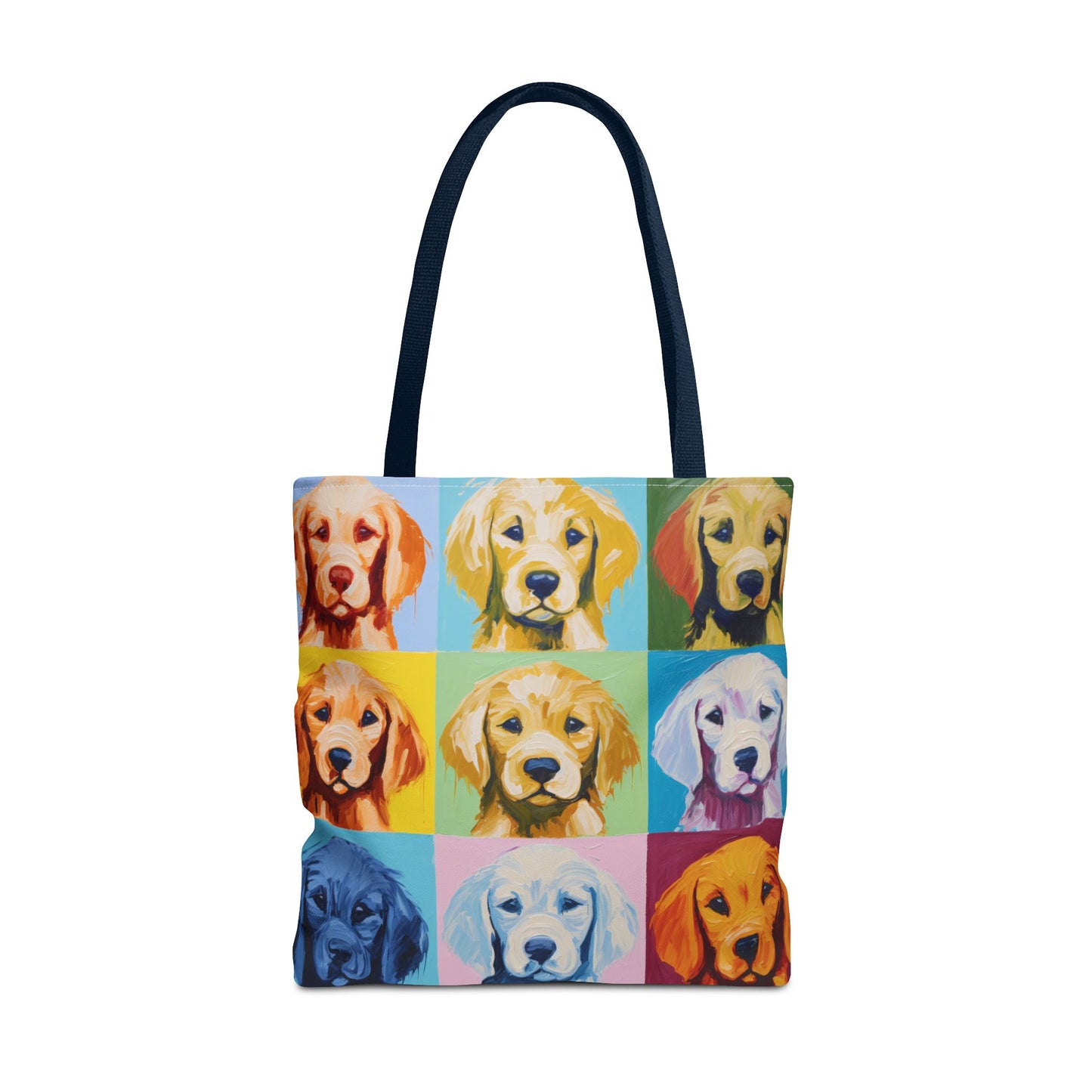 Colorful Golden Retriever Tote Bag