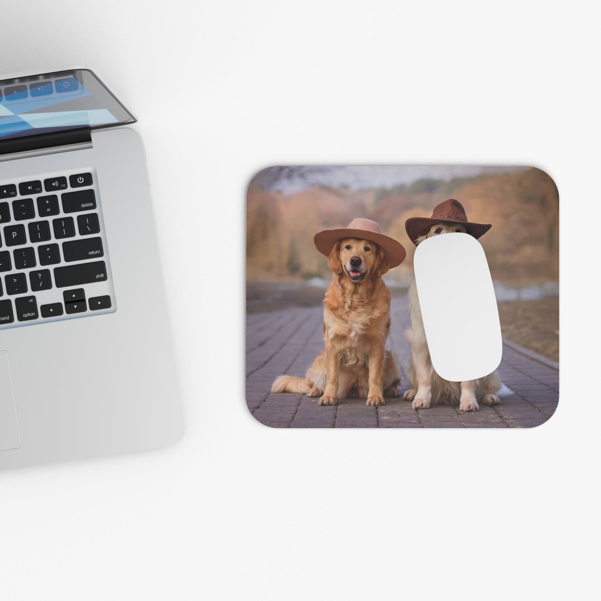 Two Golden Retrievers Mouse Pad (Rectangle)