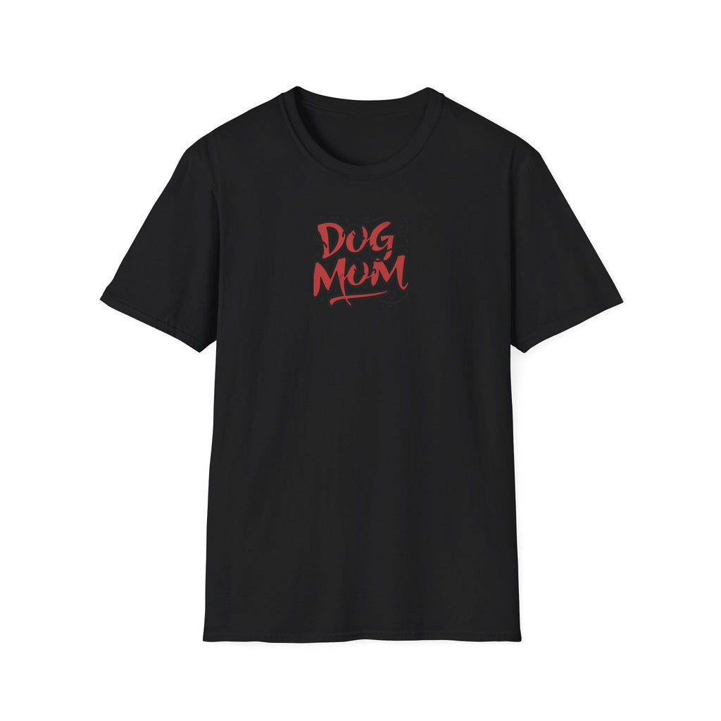 Red Black Dog Mom Softstyle T-Shirt - Mixed Colors -