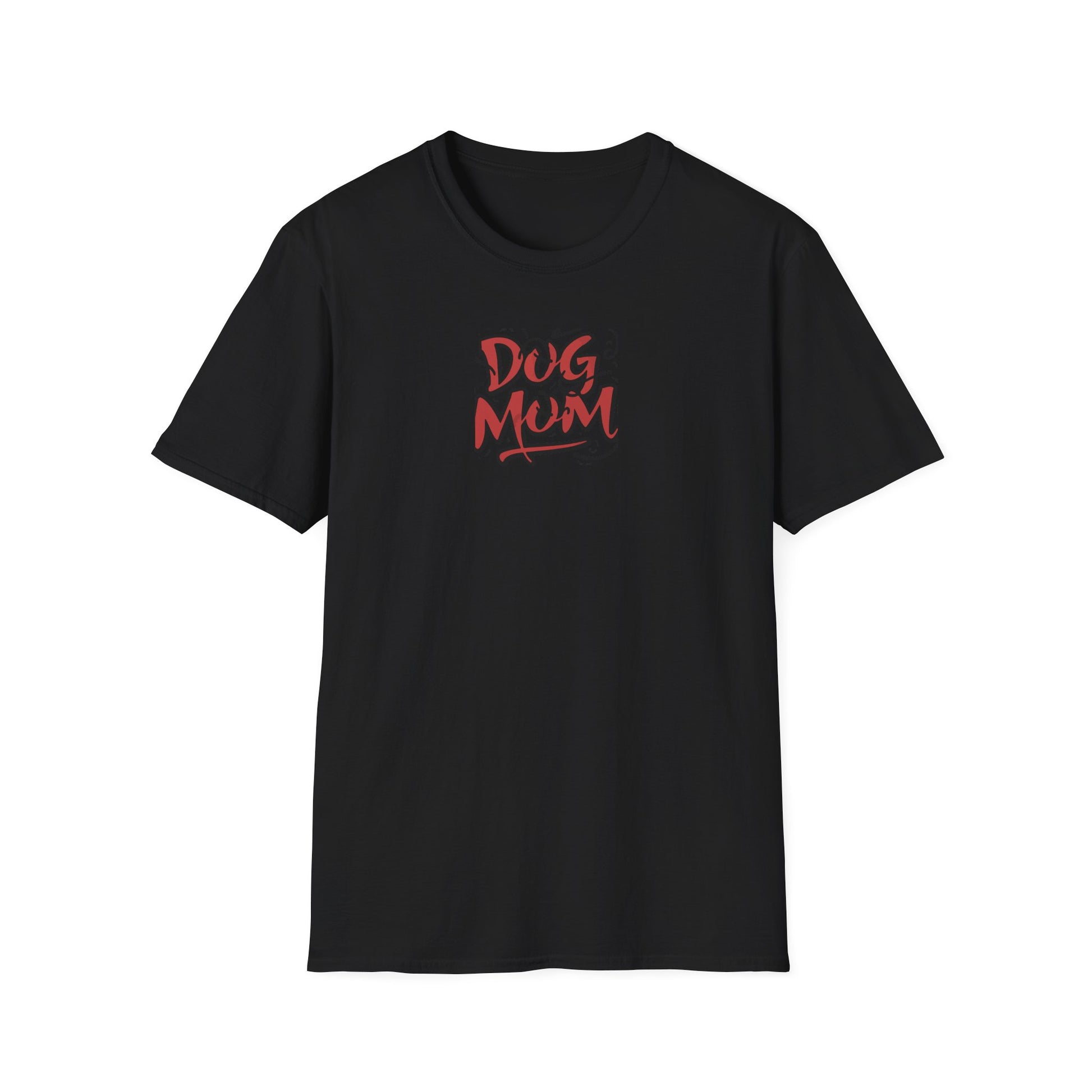 Red Black Dog Mom Softstyle T-Shirt - Mixed Colors -