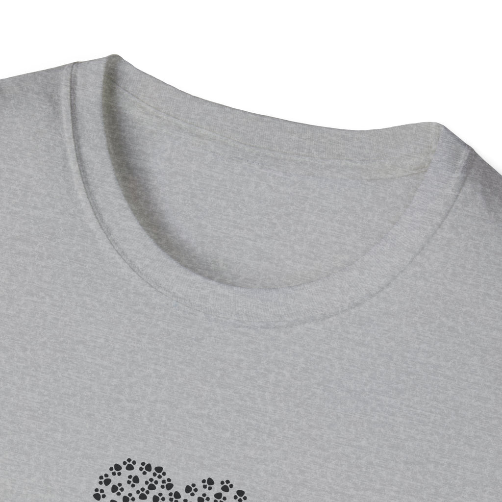 Paw Print Heart Softstyle T-Shirt - Mixed Colors -