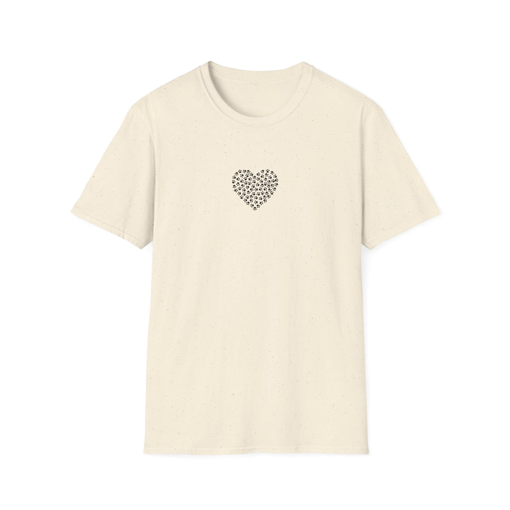 Paw Print Heart Softstyle T-Shirt - Mixed Colors -