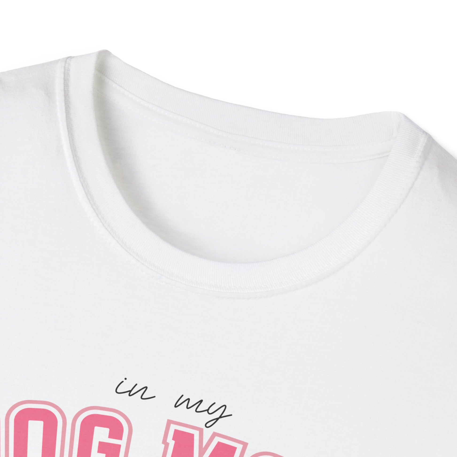 Pink Dog Mom Era Softstyle T-Shirt - White -