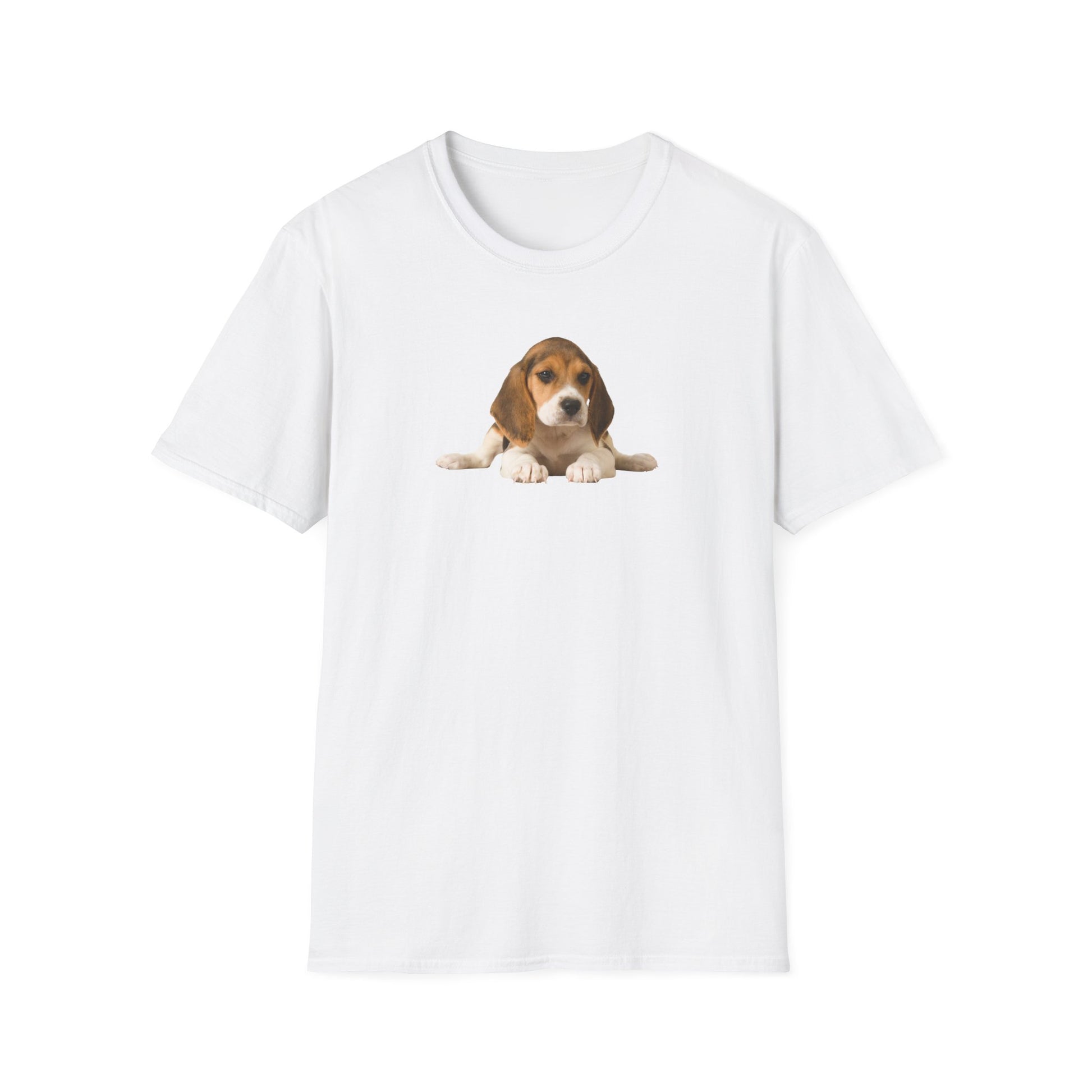 Beagle Dog/Puppy Softstyle T-Shirt - White -