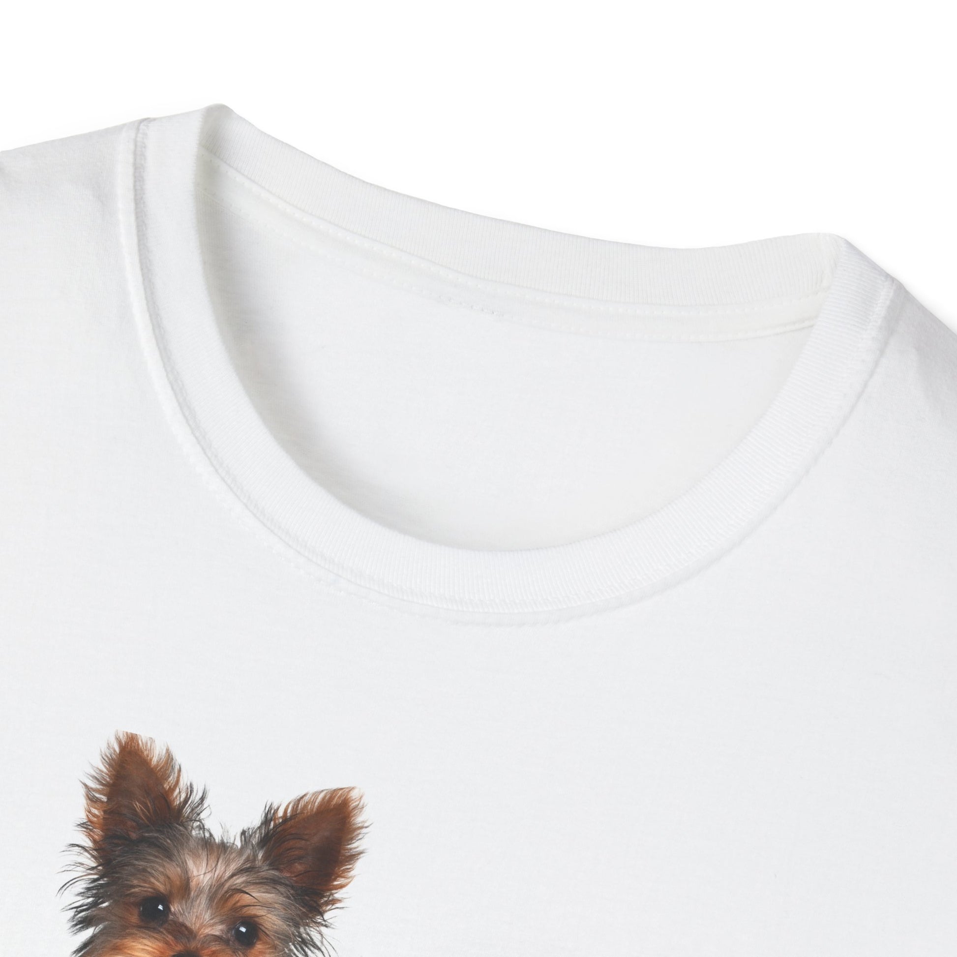 Yorkie Dog/Puppy Softstyle T-Shirt - White -