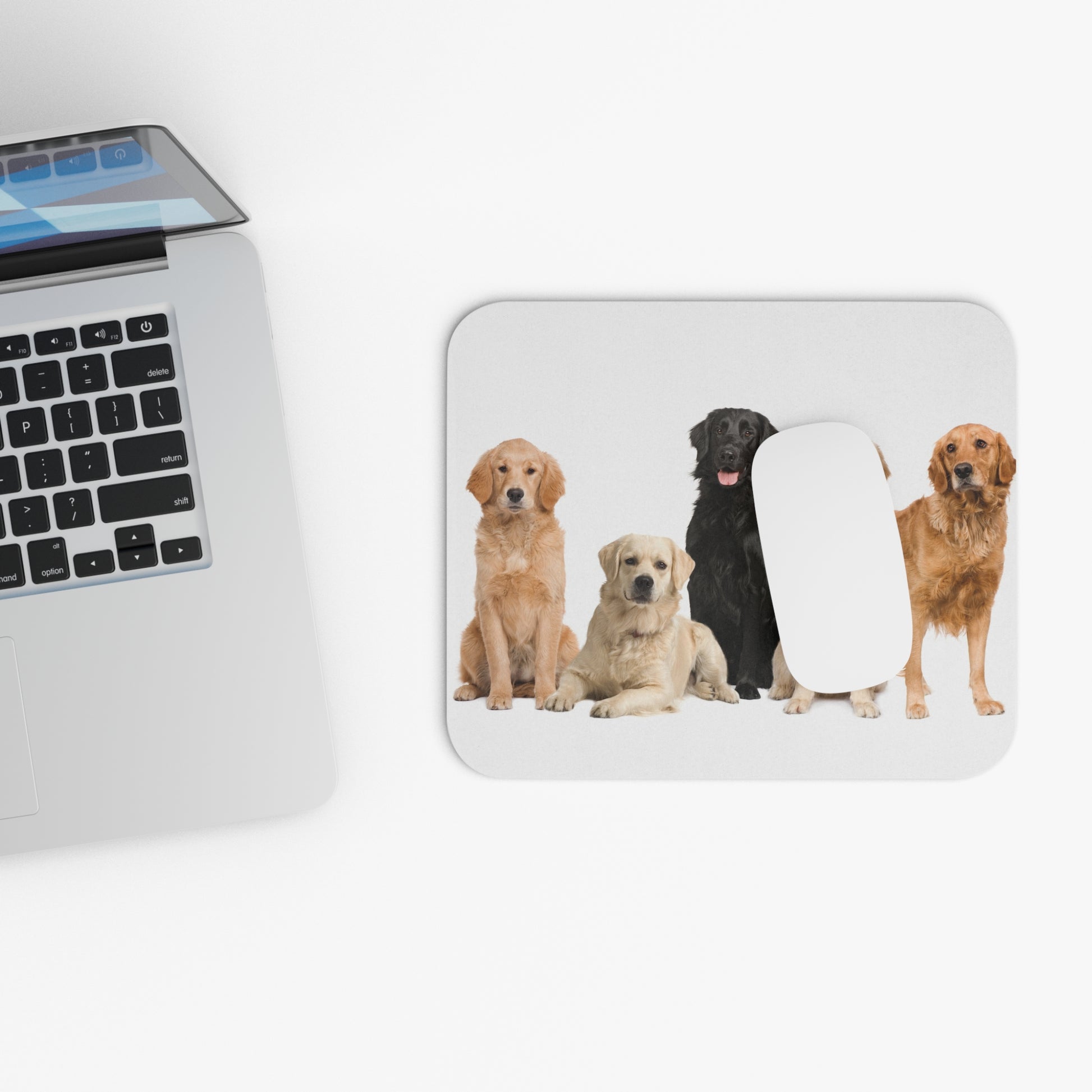 Five Golden Retrievers Mouse Pad (Rectangle)