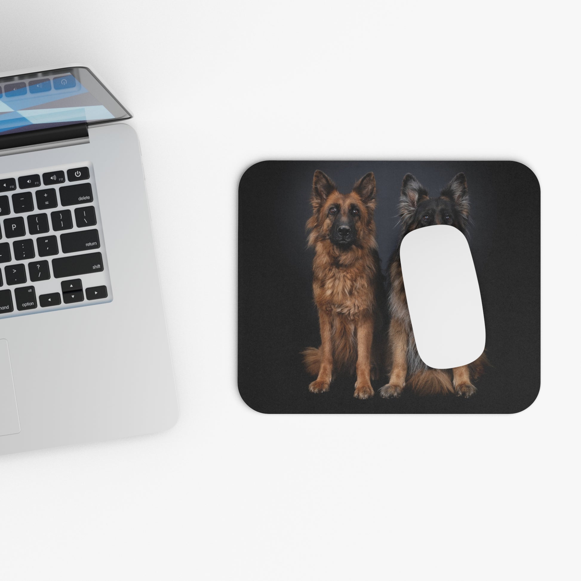 Two German Shepherds Mouse Pad (Rectangle)