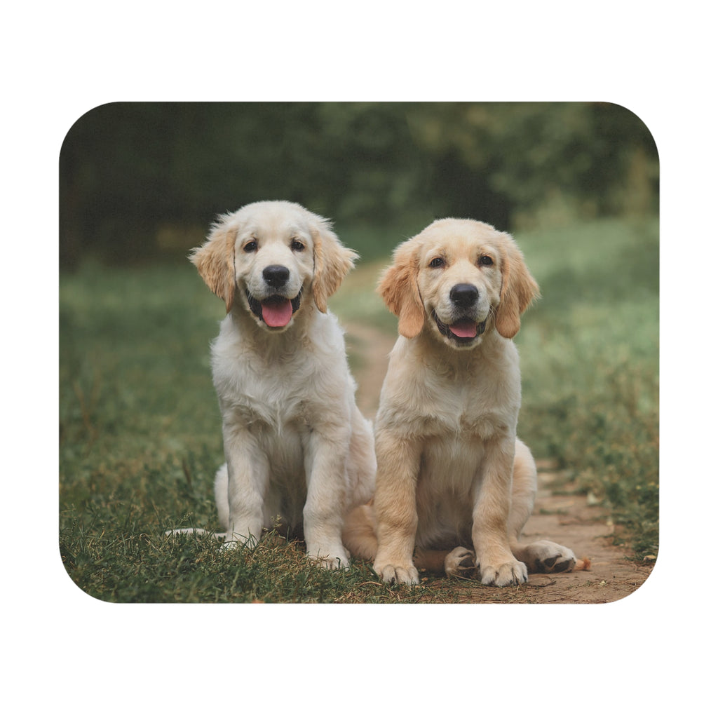 Two Golden Retrievers Mouse Pad (Rectangle)