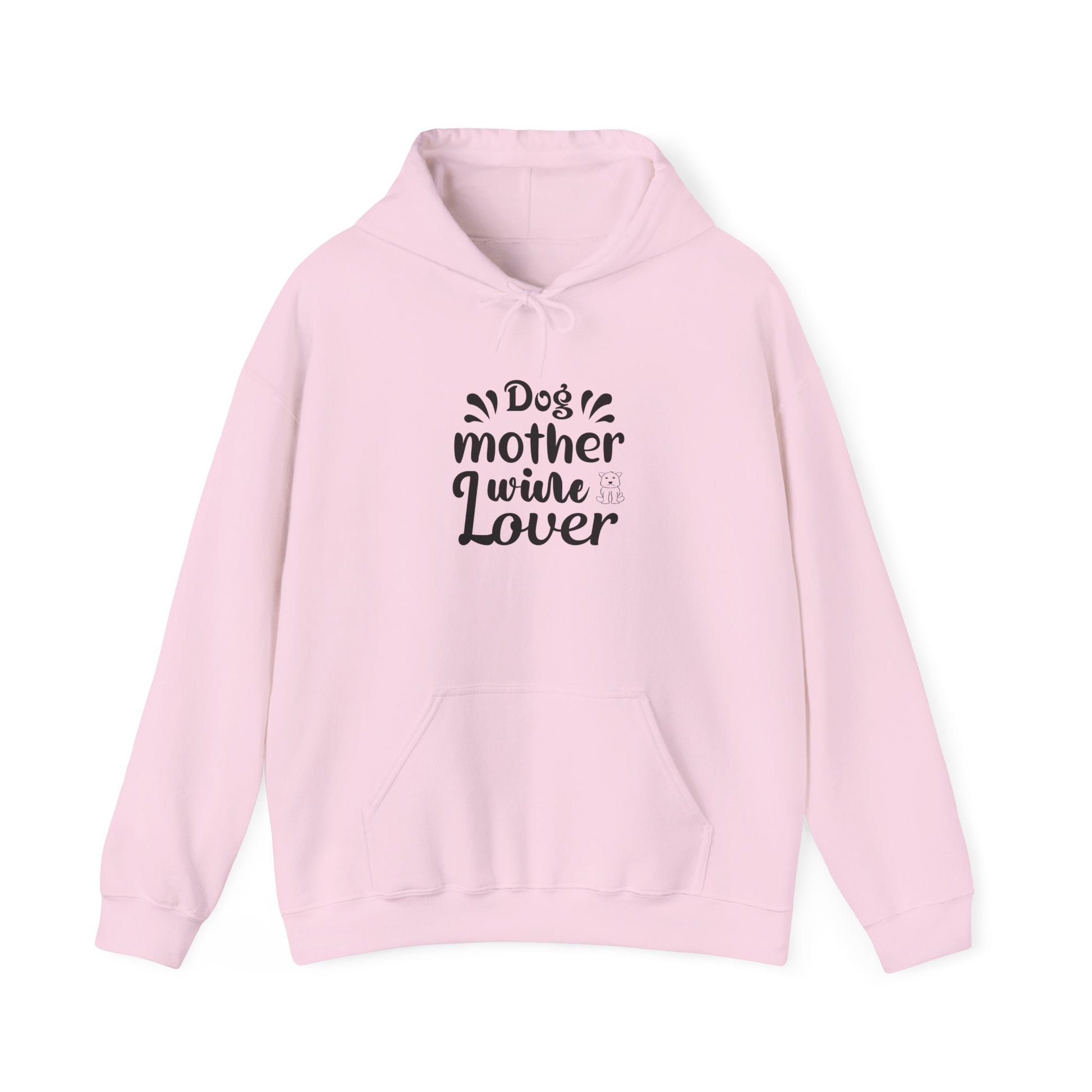 Dog Mother Wine Lover Heavy Blend™ Hooded Sweatshirt - Mixed Colors -
