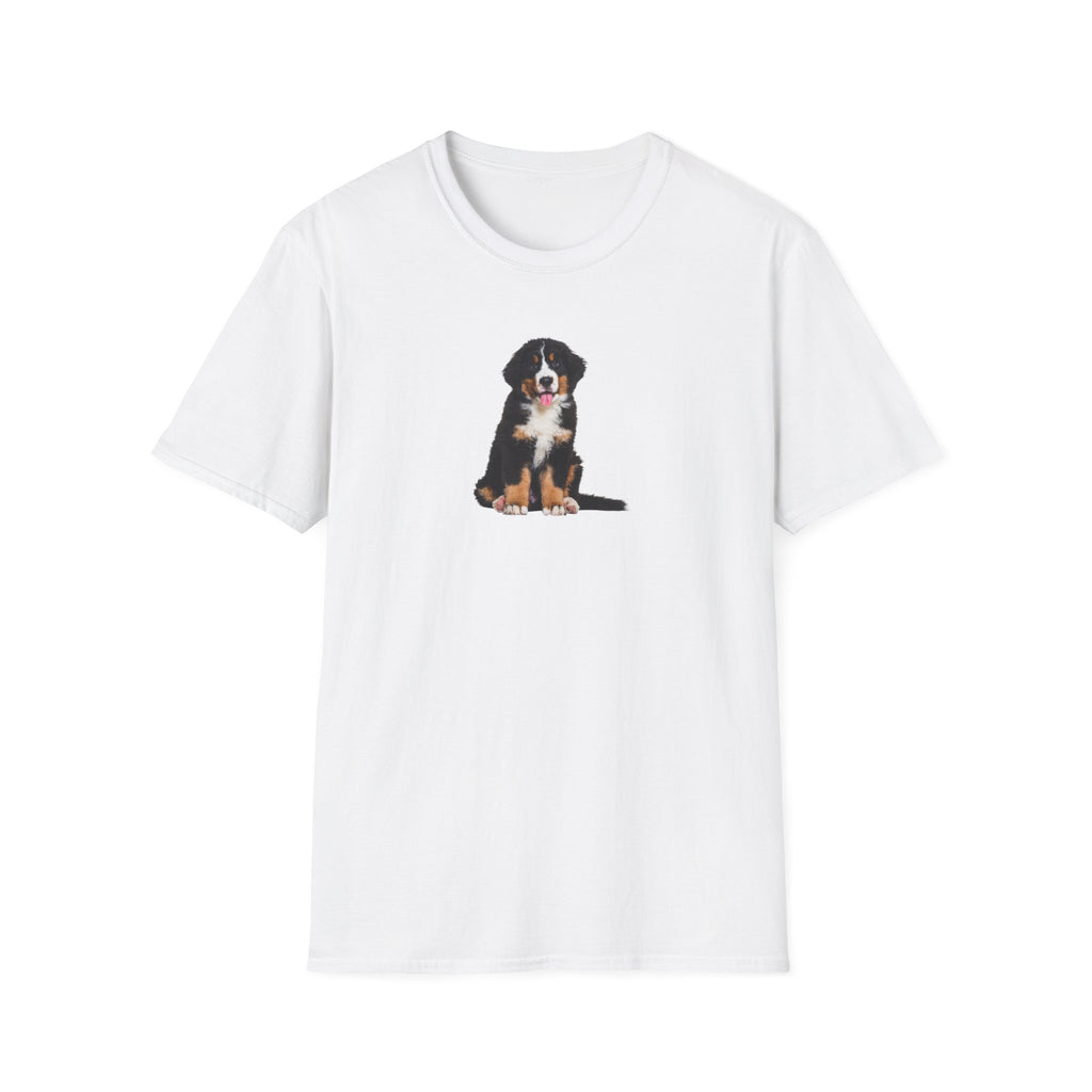 Bernese Mountain Dog/Puppy Softstyle T-Shirt - White -
