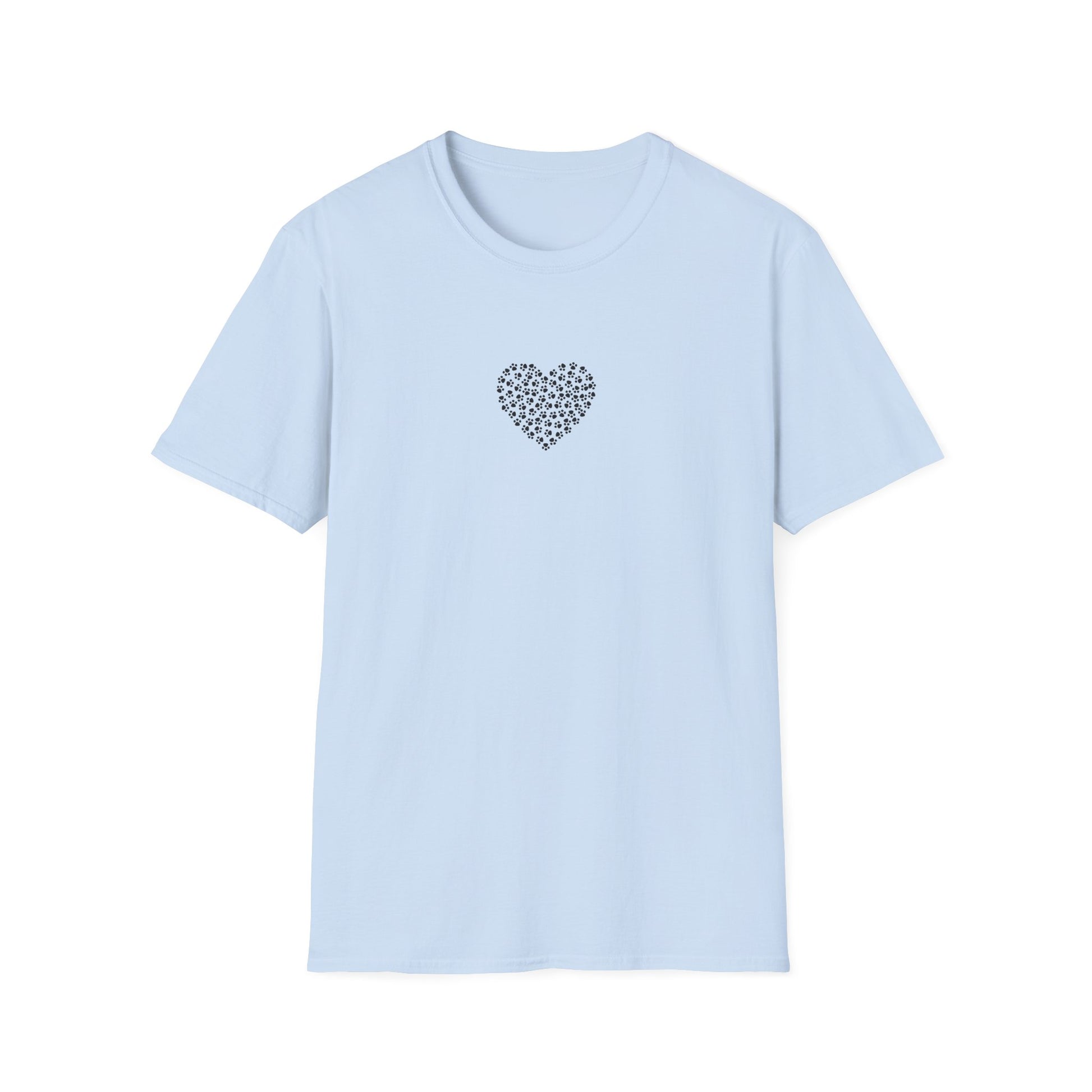Paw Print Heart Softstyle T-Shirt - Mixed Colors -