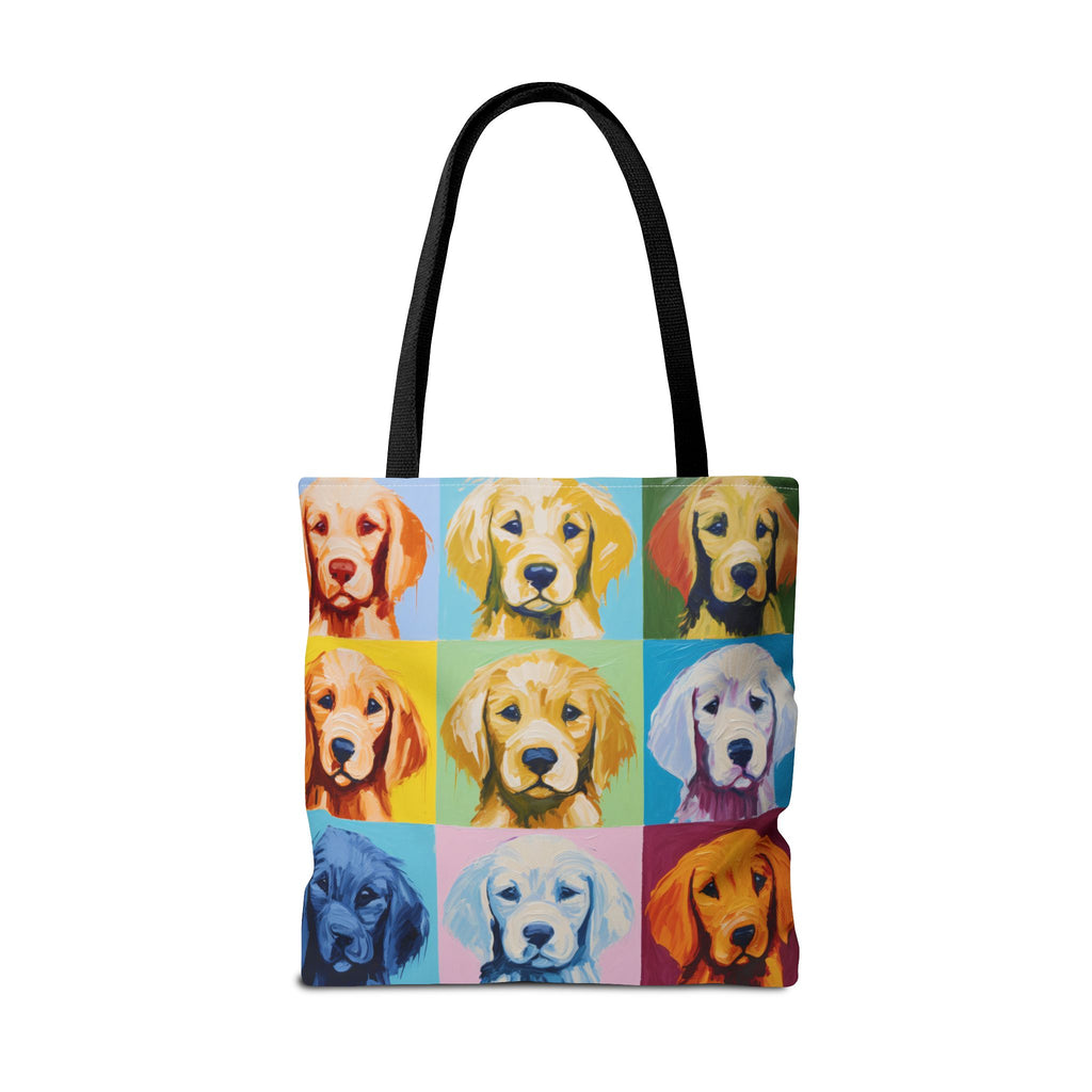 Colorful Golden Retriever Tote Bag
