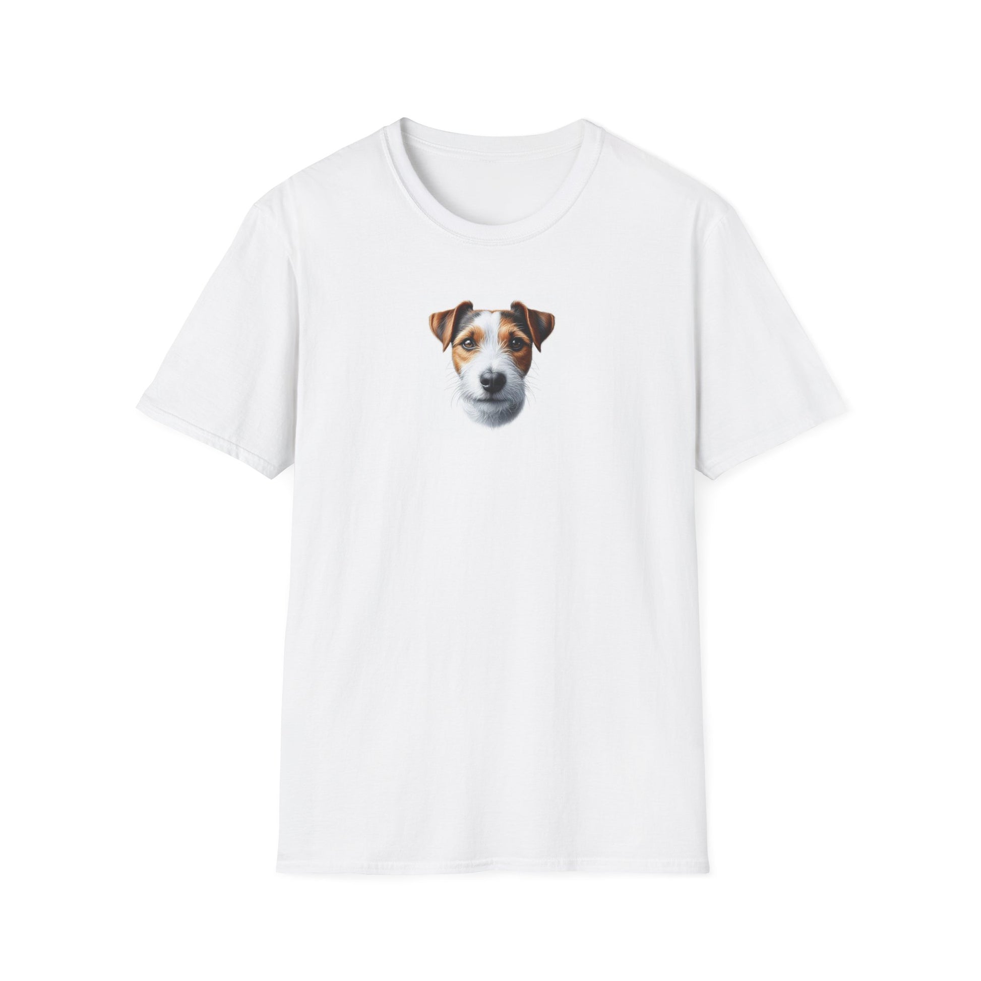 Jack Russell Dog Softstyle T-Shirt - White -