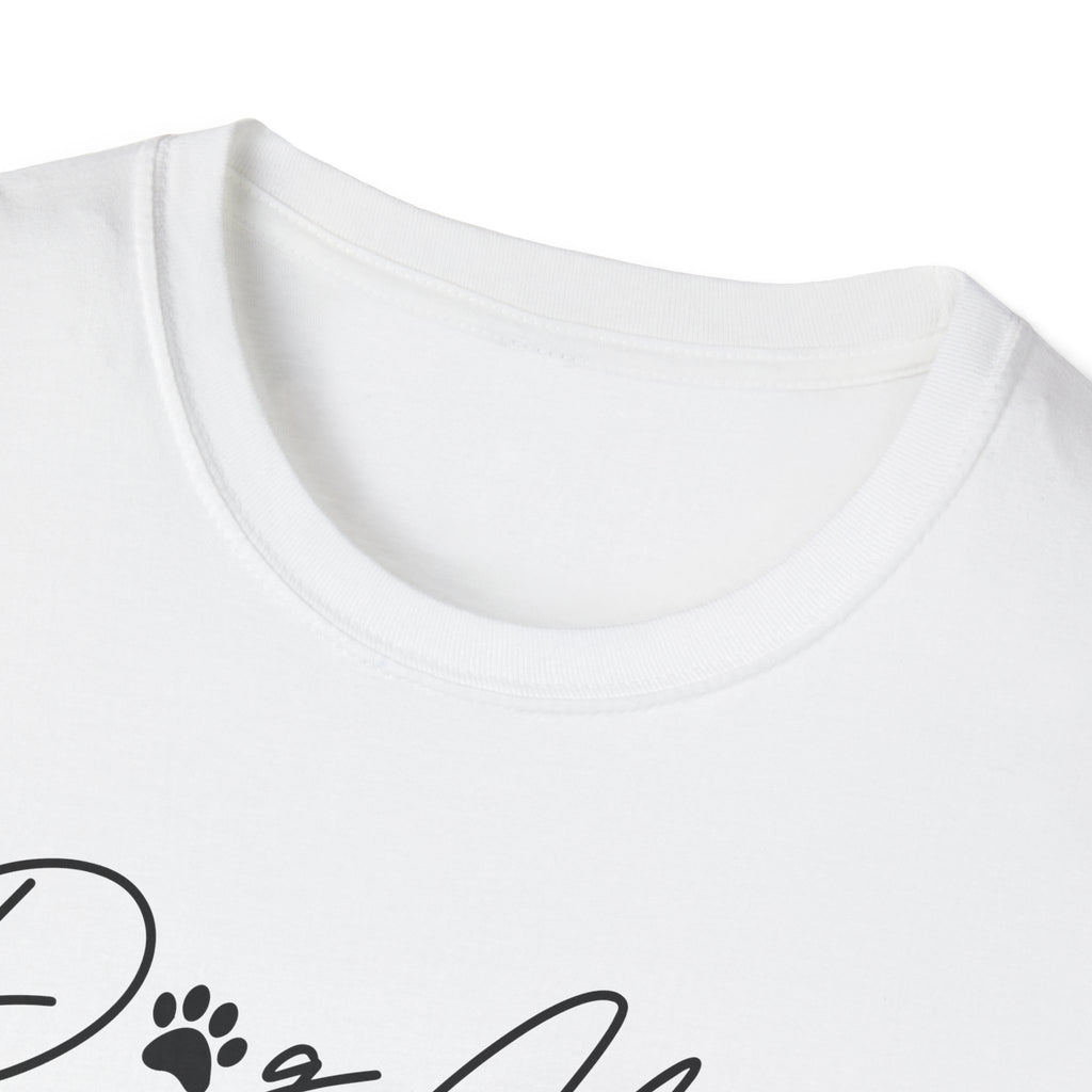 Dog Mom Paw Print Heart Softstyle T-Shirt - Mixed Colors -