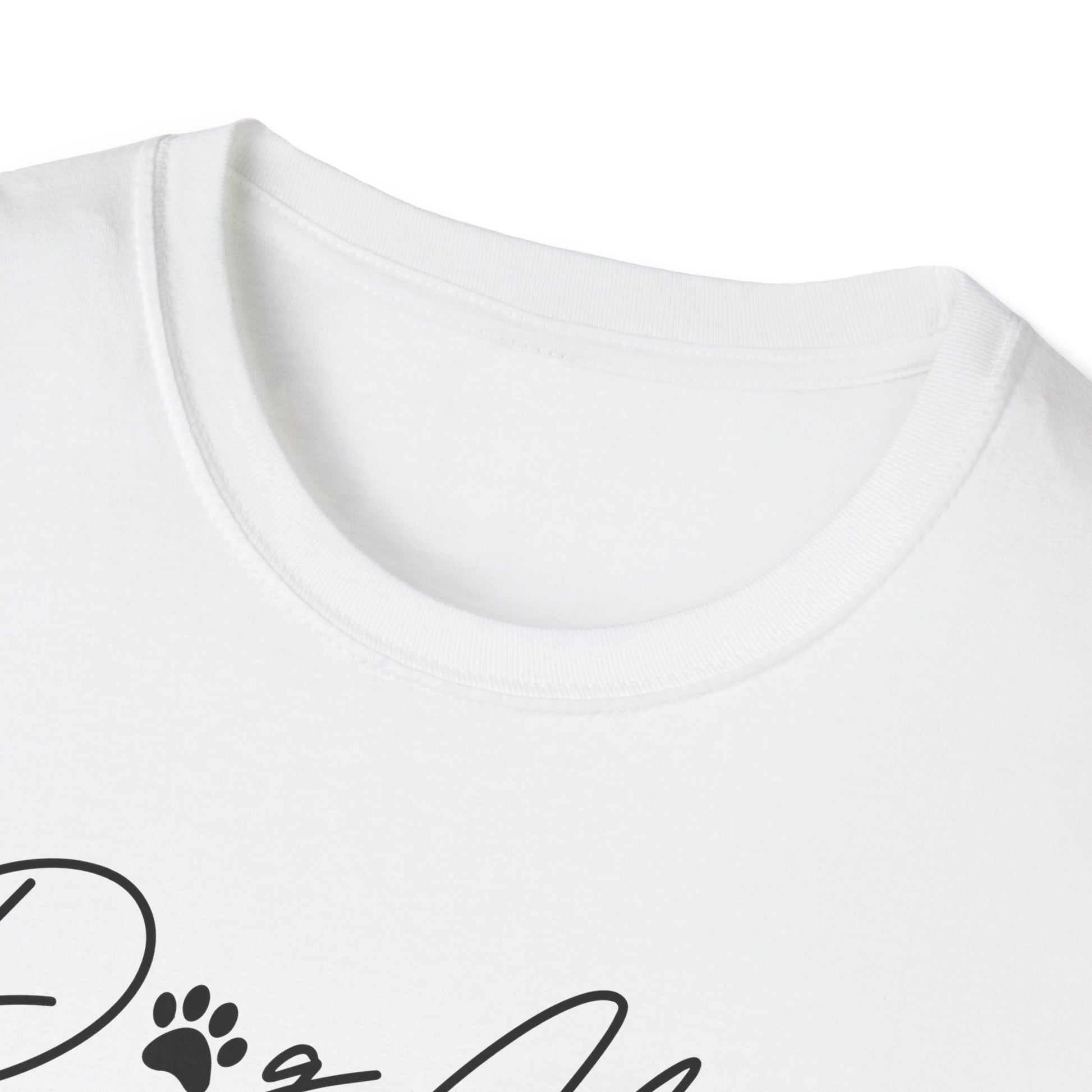 Dog Mom Paw Print Heart Softstyle T-Shirt - Mixed Colors -