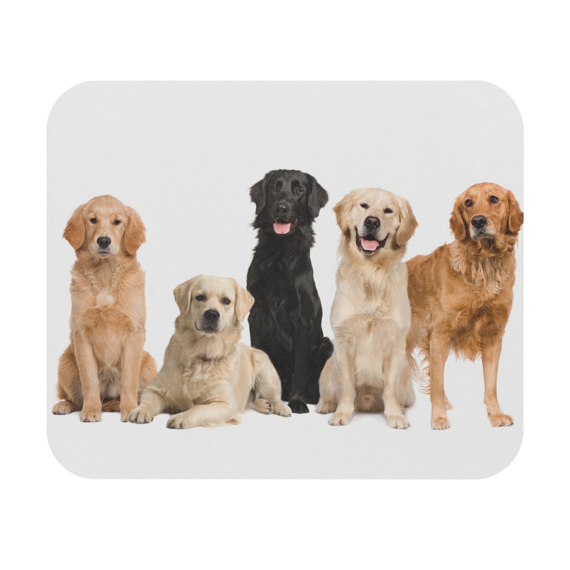 Five Golden Retrievers Mouse Pad (Rectangle)