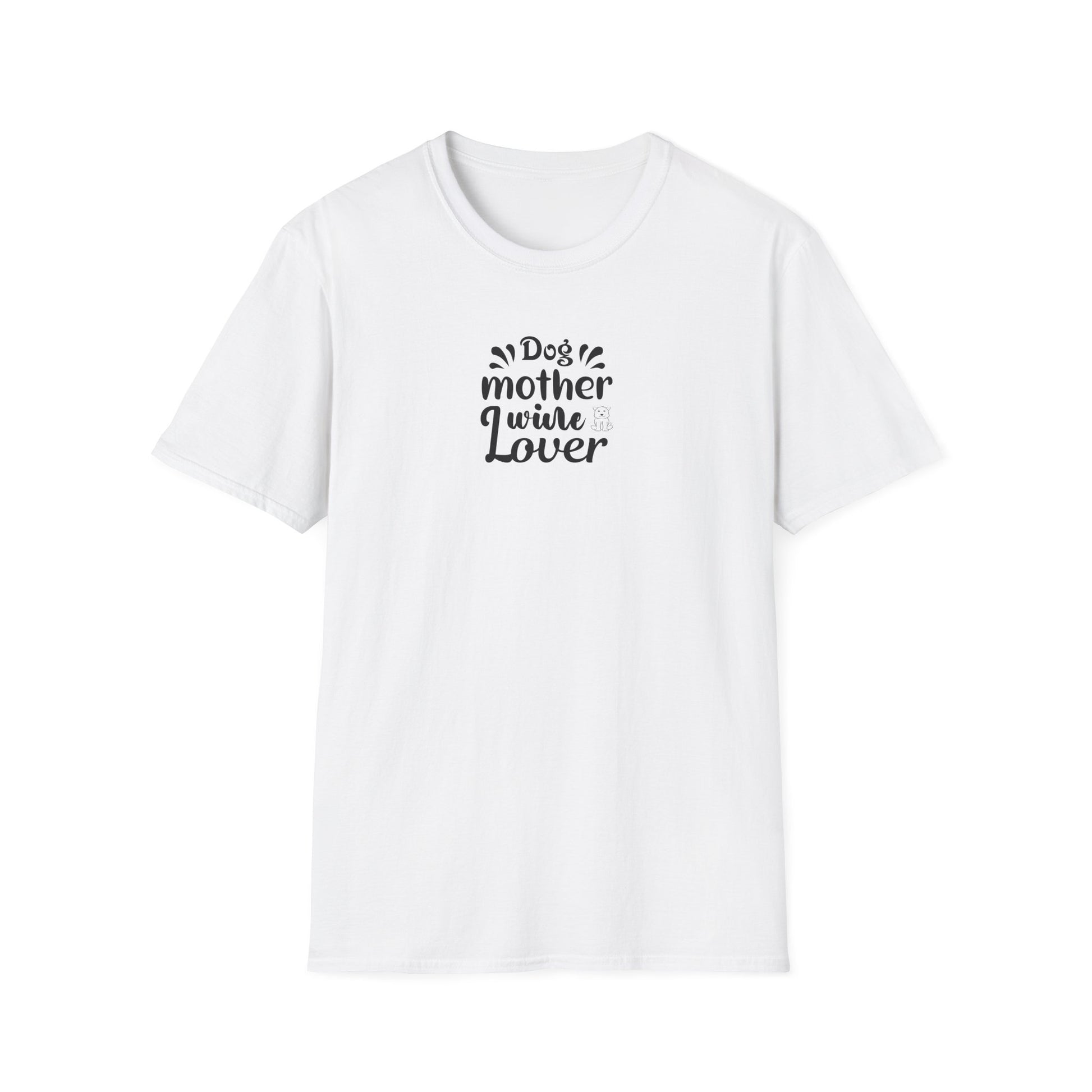 Dog Mother Wine Lover Softstyle T-Shirt - Mixed Colors -