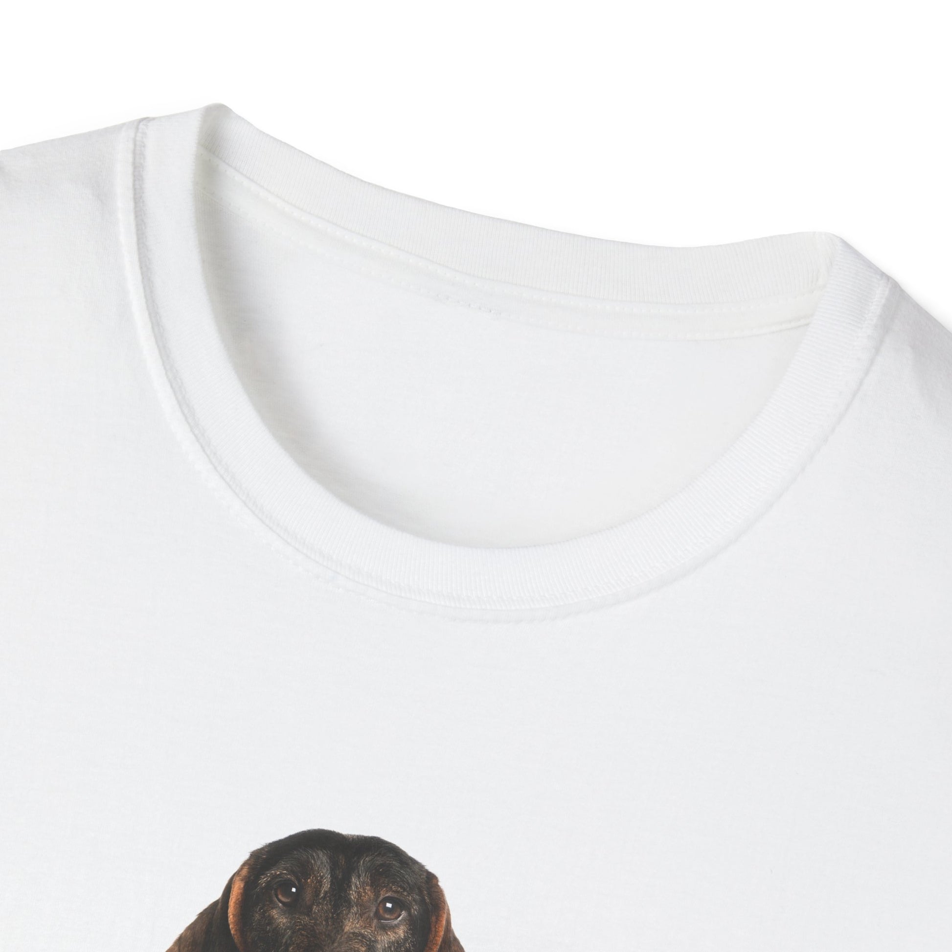 Dachshund Dog/Puppy Softstyle T-Shirt - White -