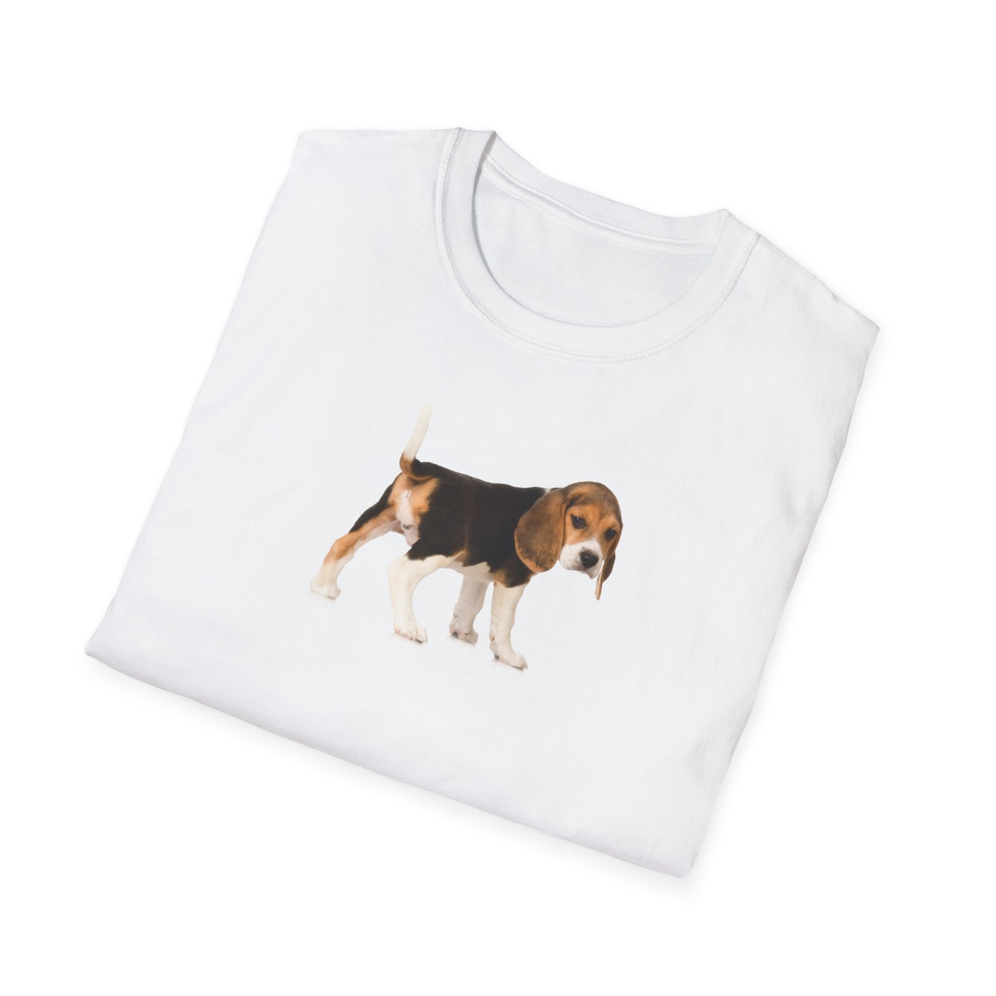 Beagle Dog Softstyle T-Shirt - White -