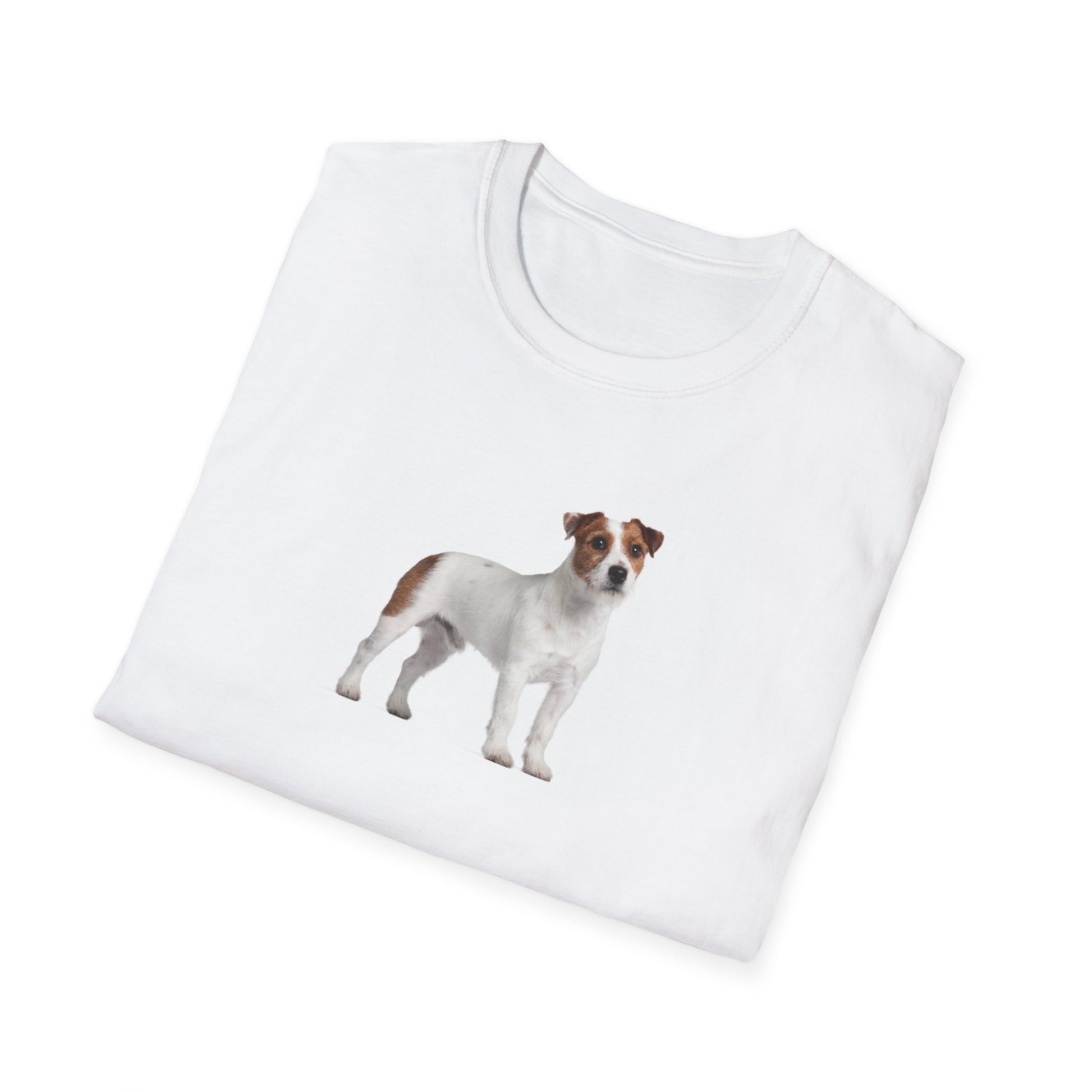 Jack Russell Dog Softstyle T-Shirt - White -