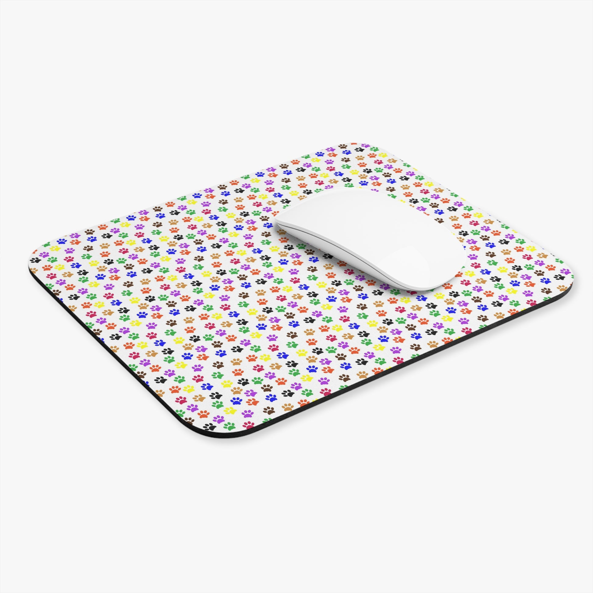 Colorful Dog Prints Mouse Pad (Rectangle)