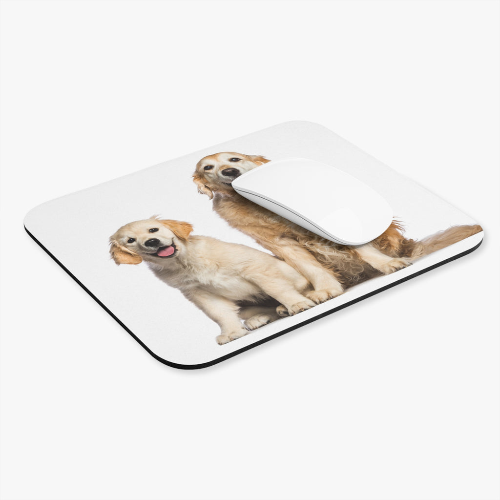 Two Golden Retrievers Mouse Pad (Rectangle)