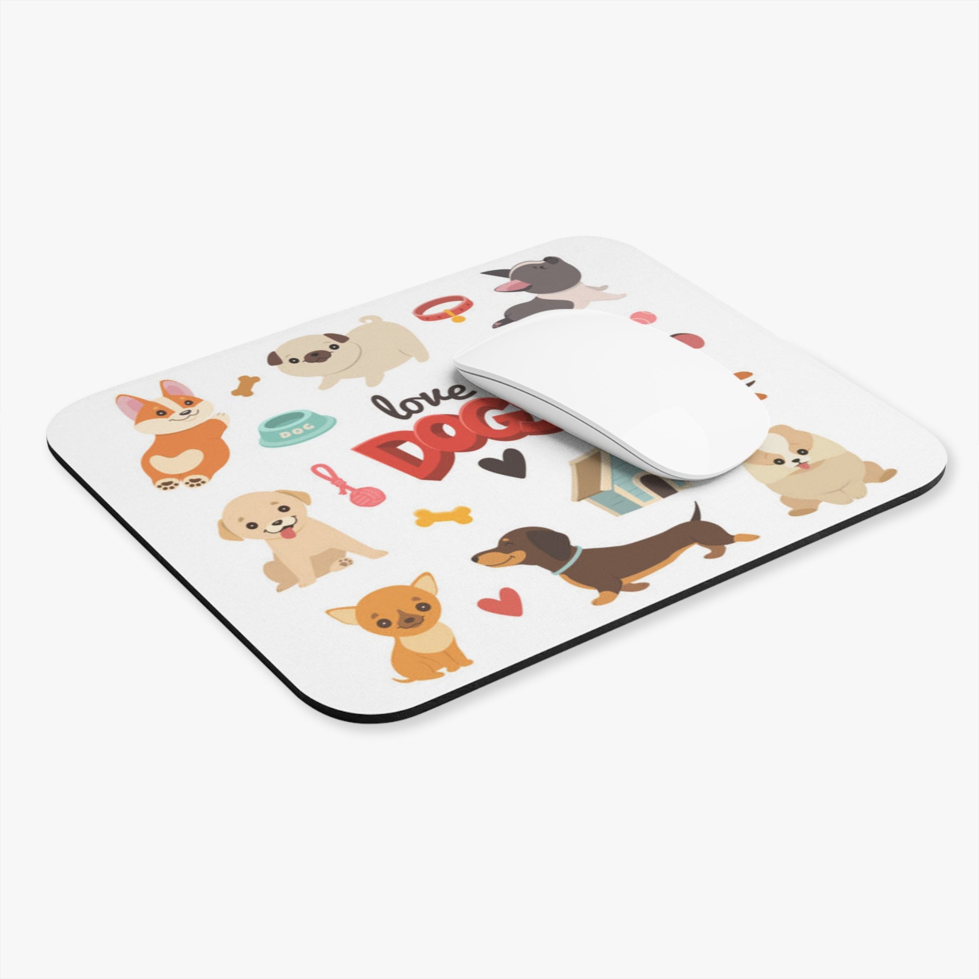 I Love Dogs Mouse Pad (Rectangle)