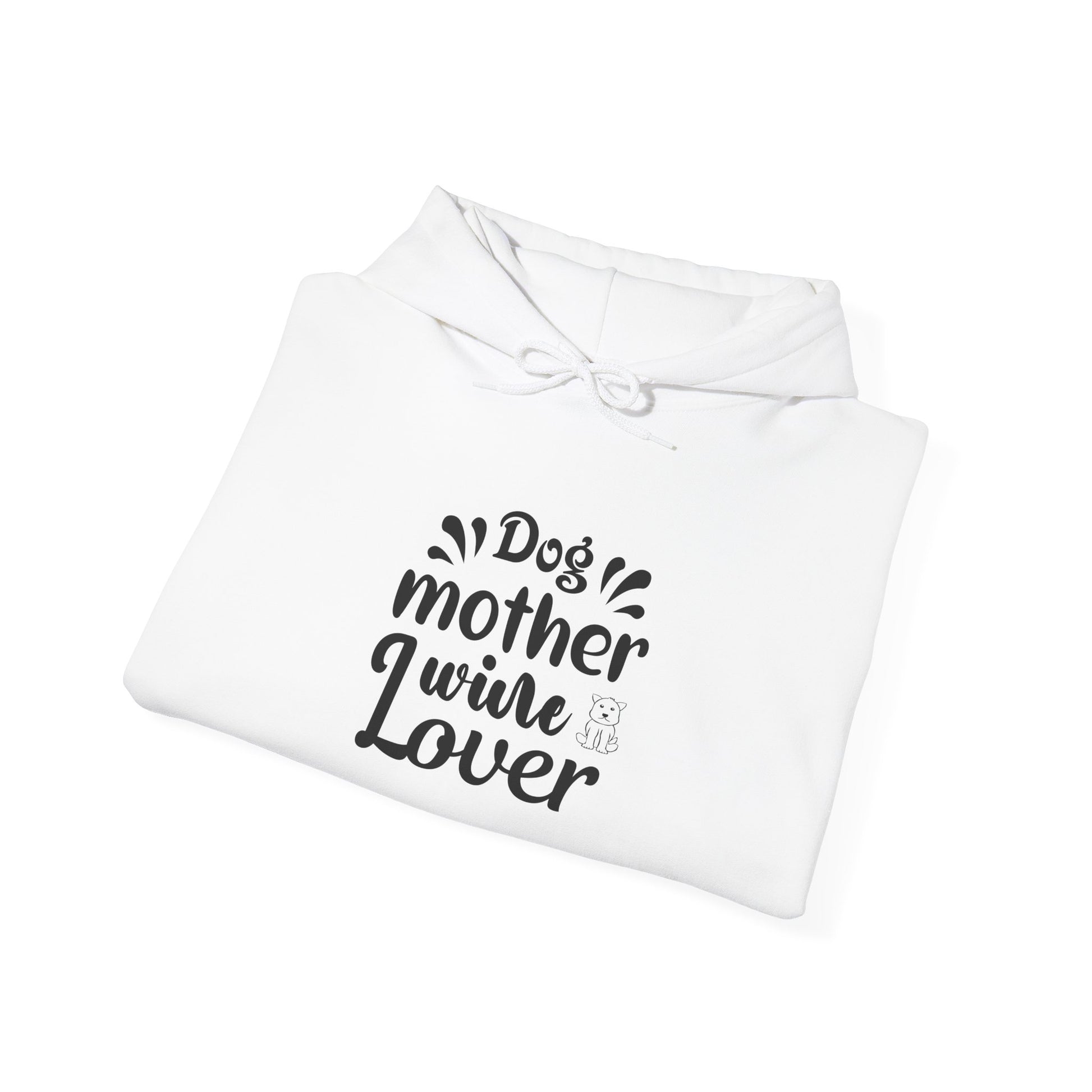 Dog Mother Wine Lover Heavy Blend™ Hooded Sweatshirt - Mixed Colors -