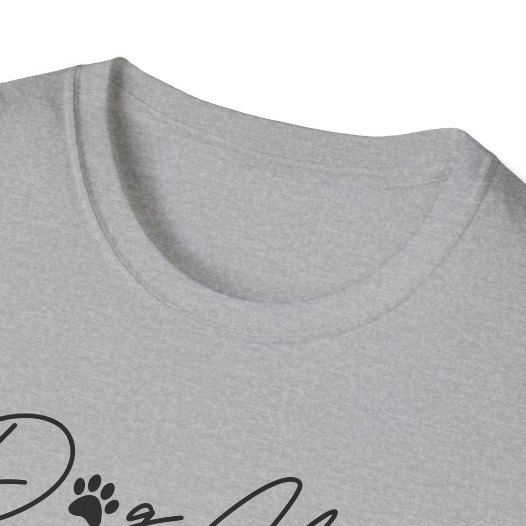 Dog Mom Paw Print Heart Softstyle T-Shirt - Mixed Colors -