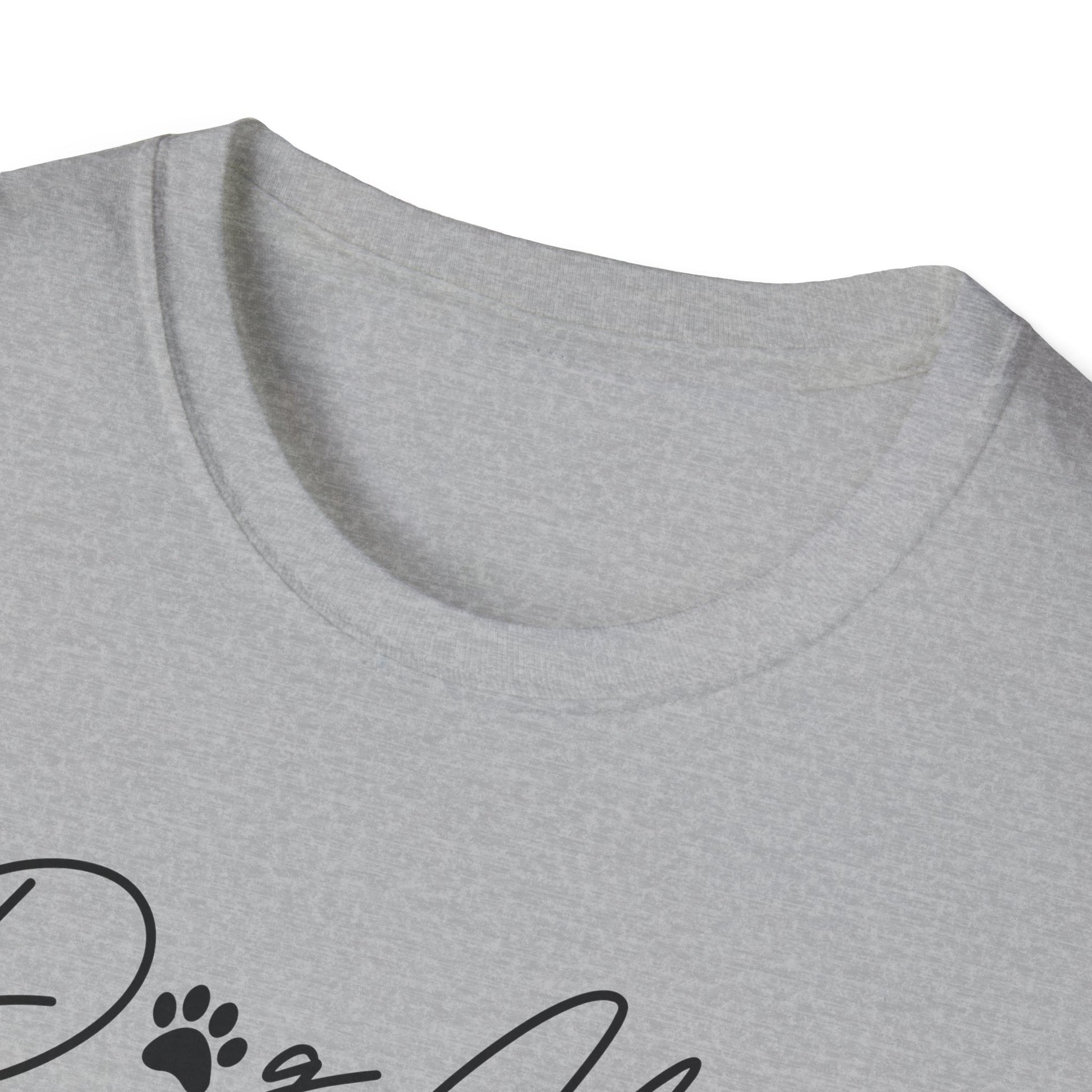 Dog Mom Paw Print Heart Softstyle T-Shirt - Mixed Colors -