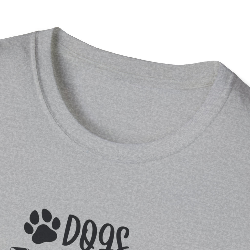 Dogs Books Coffee Softstyle T-Shirt - Mixed Colors -