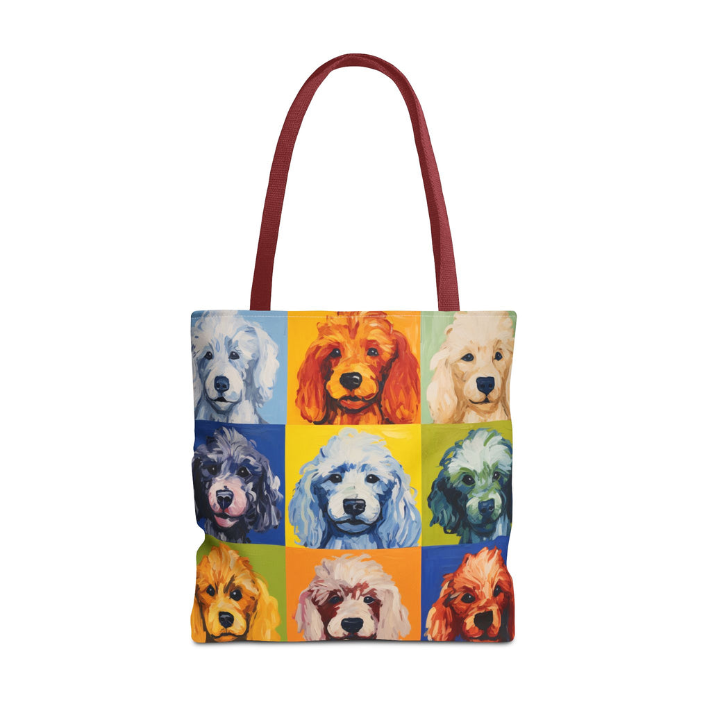 Colorful Poodle Tote Bag