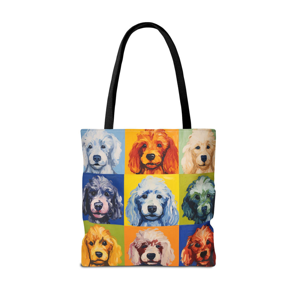 Colorful Poodle Tote Bag