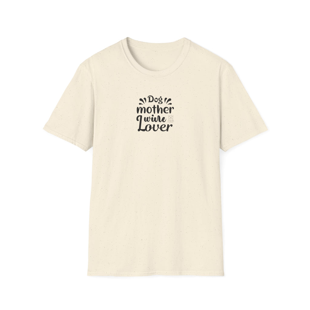Dog Mother Wine Lover Softstyle T-Shirt - Mixed Colors -