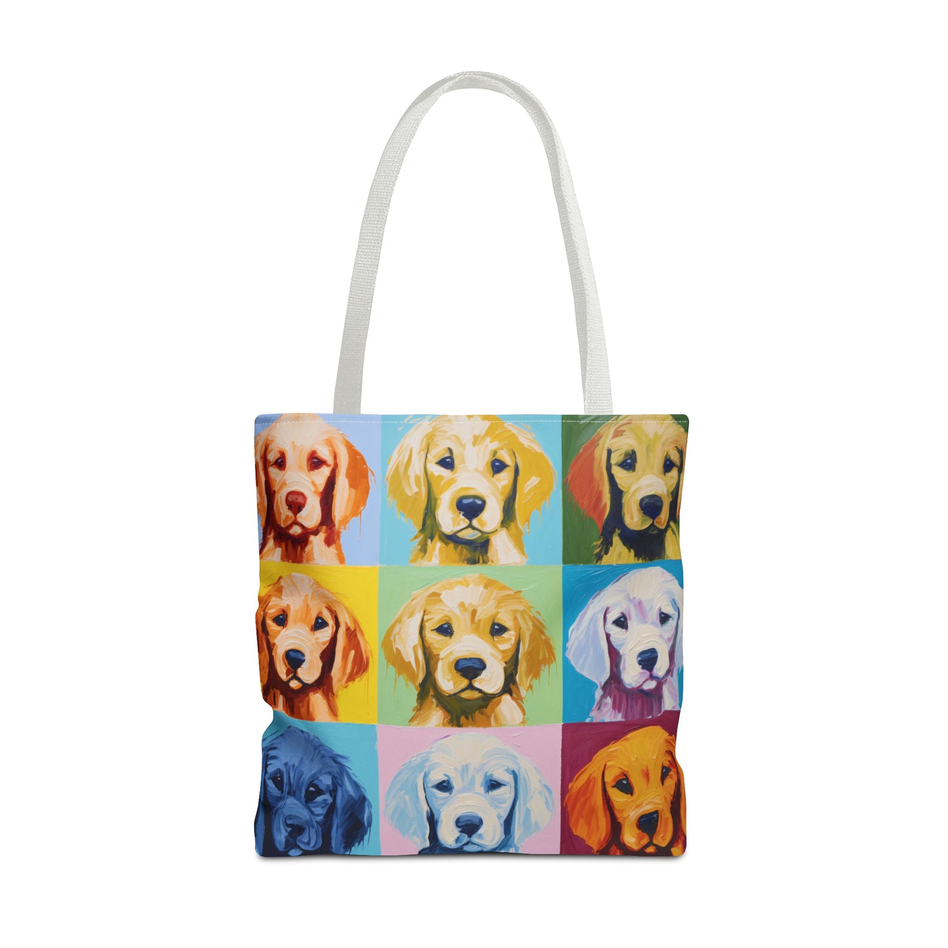 Colorful Golden Retriever Tote Bag