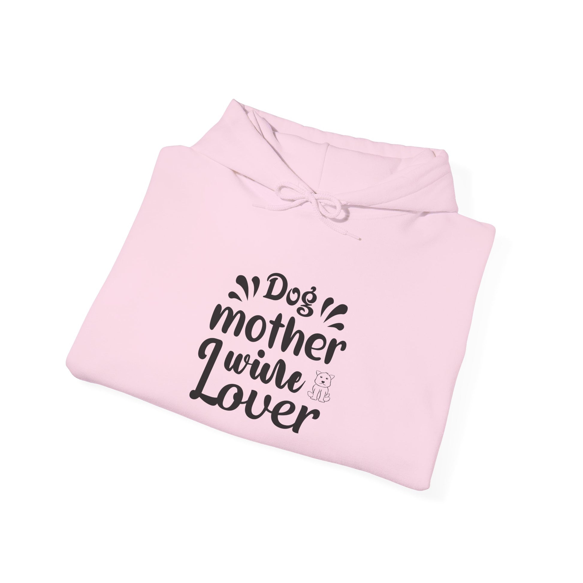 Dog Mother Wine Lover Heavy Blend™ Hooded Sweatshirt - Mixed Colors -