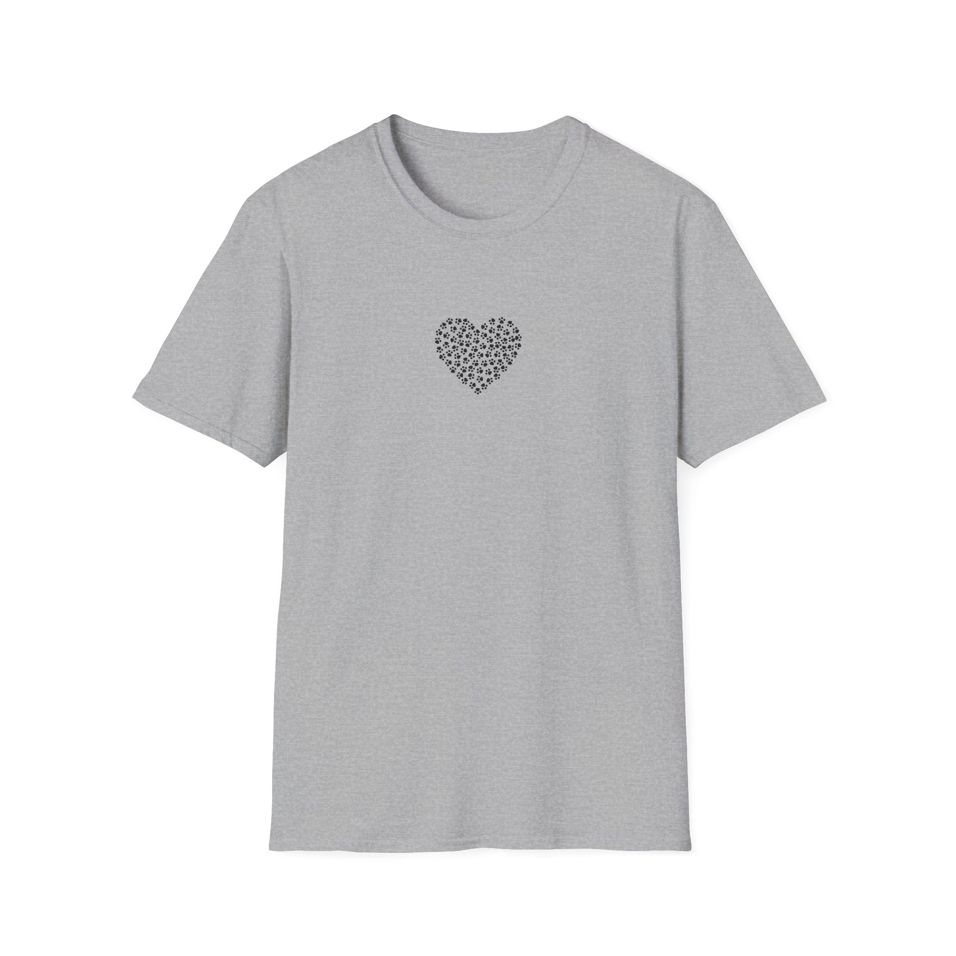 Paw Print Heart Softstyle T-Shirt - Mixed Colors -