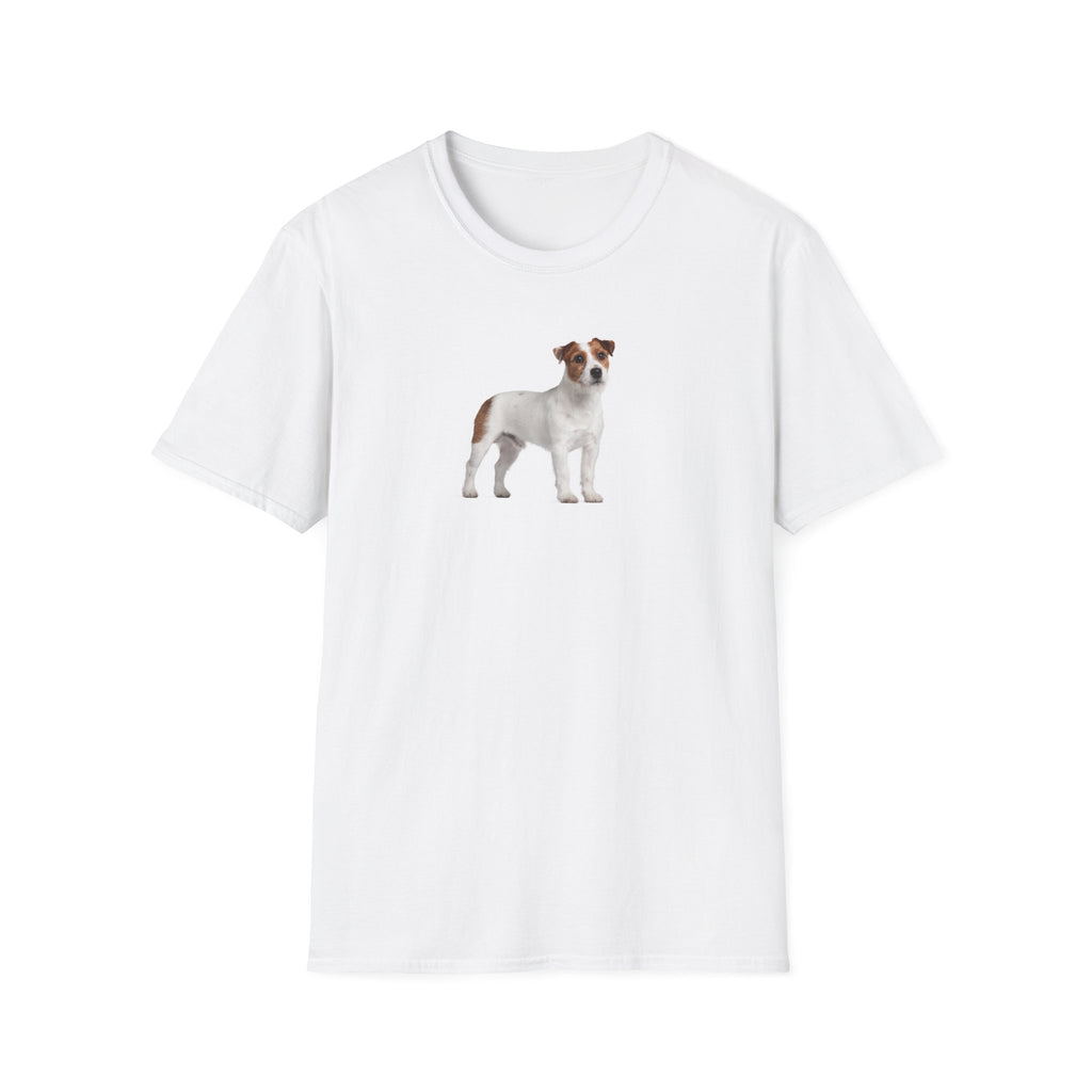 Jack Russell Dog Softstyle T-Shirt - White -