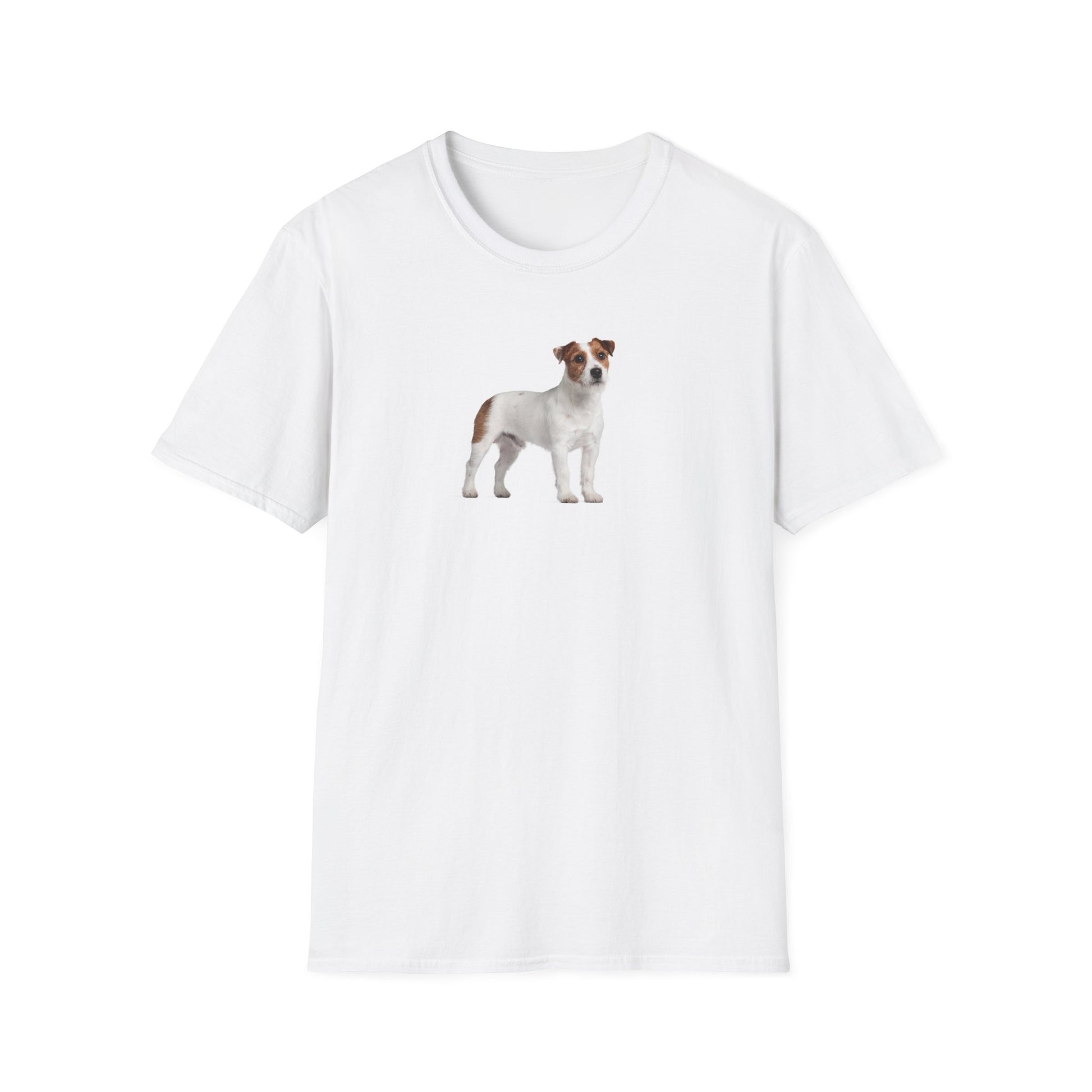 Jack Russell Dog Softstyle T-Shirt - White -