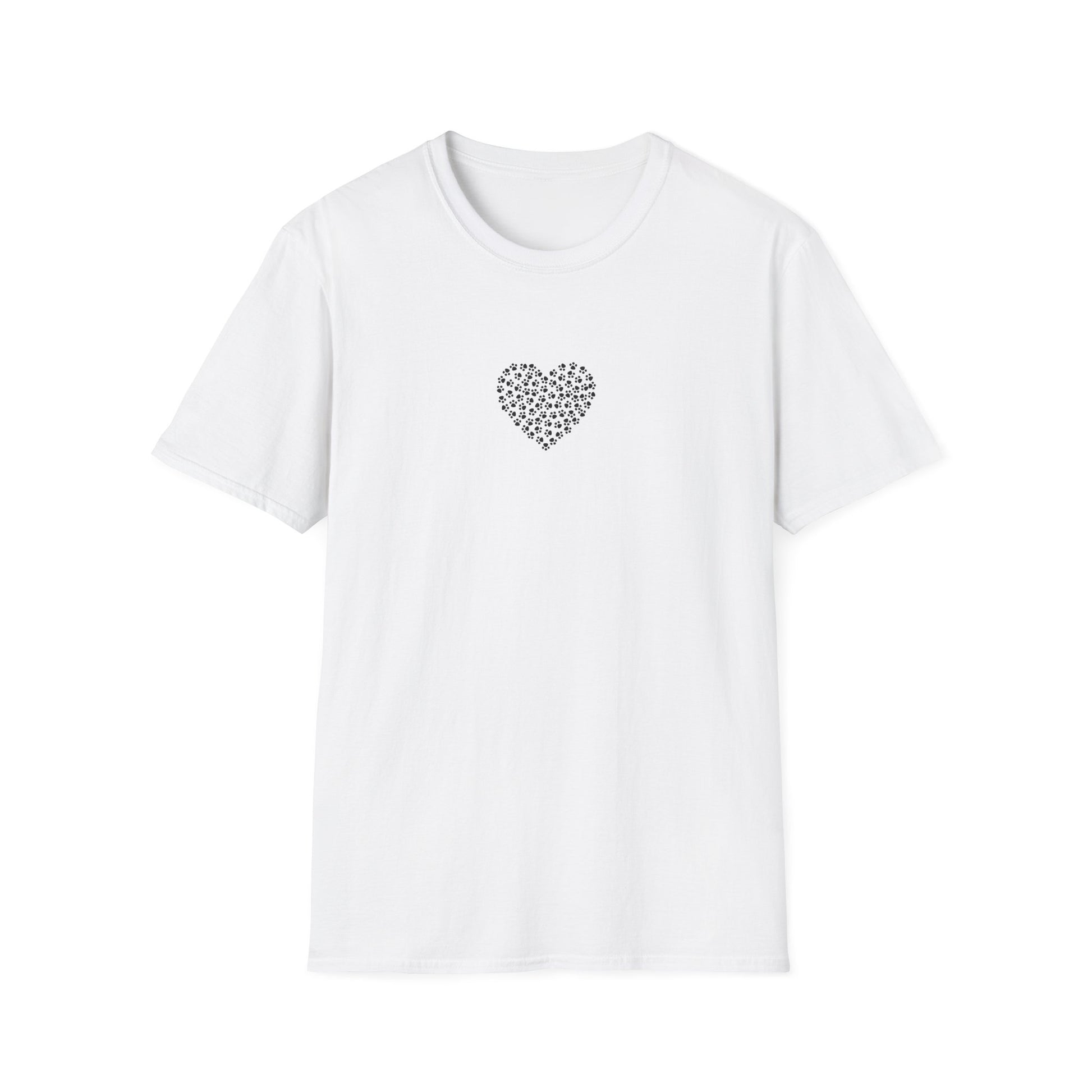 Paw Print Heart Softstyle T-Shirt - Mixed Colors -