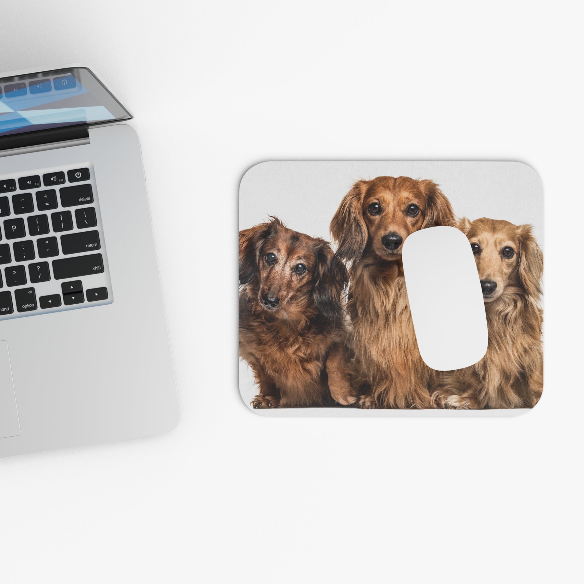 Three Dachshund Mouse Pad (Rectangle)