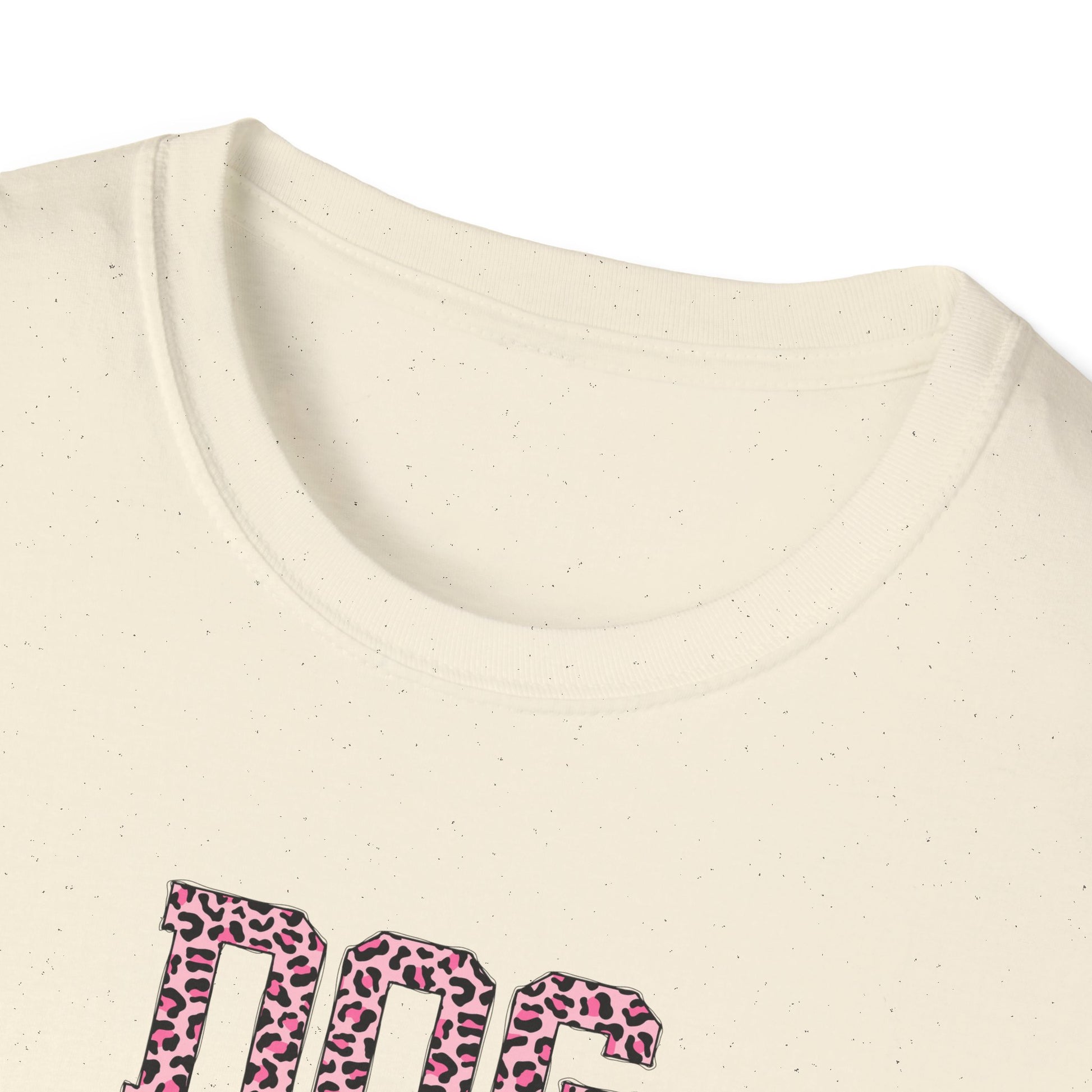 Pink Leopard Print Dog Mom Softstyle T-Shirt - Mixed Colors -