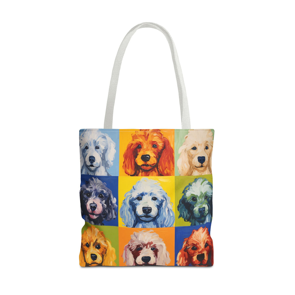 Colorful Poodle Tote Bag