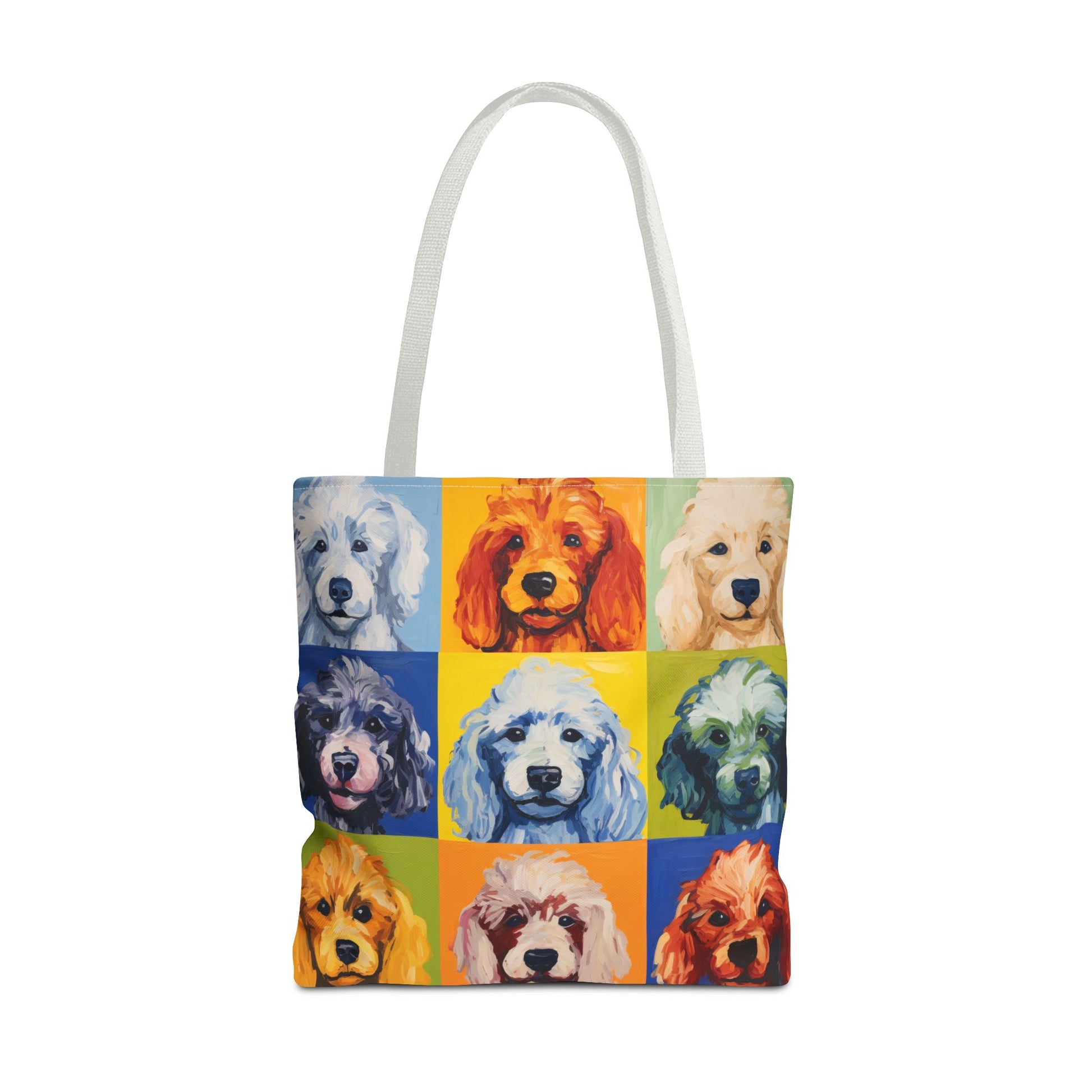 Colorful Poodle Tote Bag