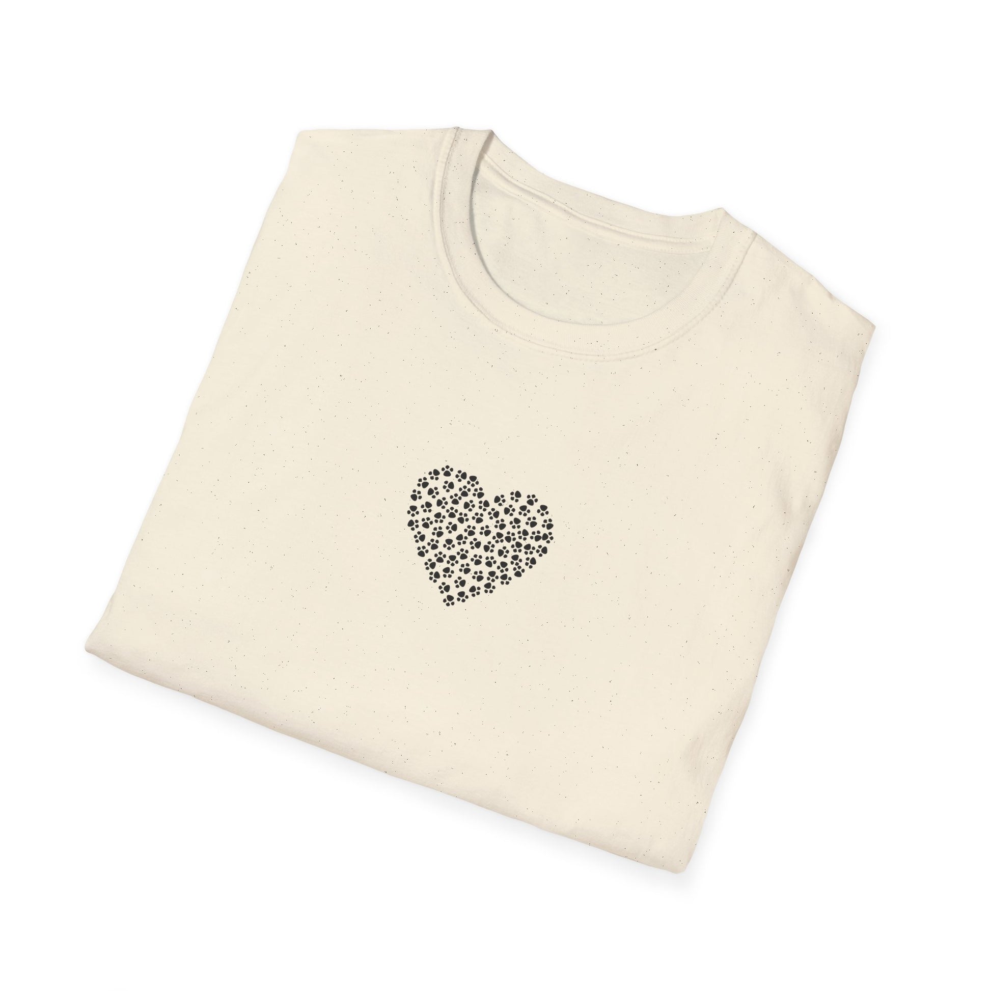 Paw Print Heart Softstyle T-Shirt - Mixed Colors -