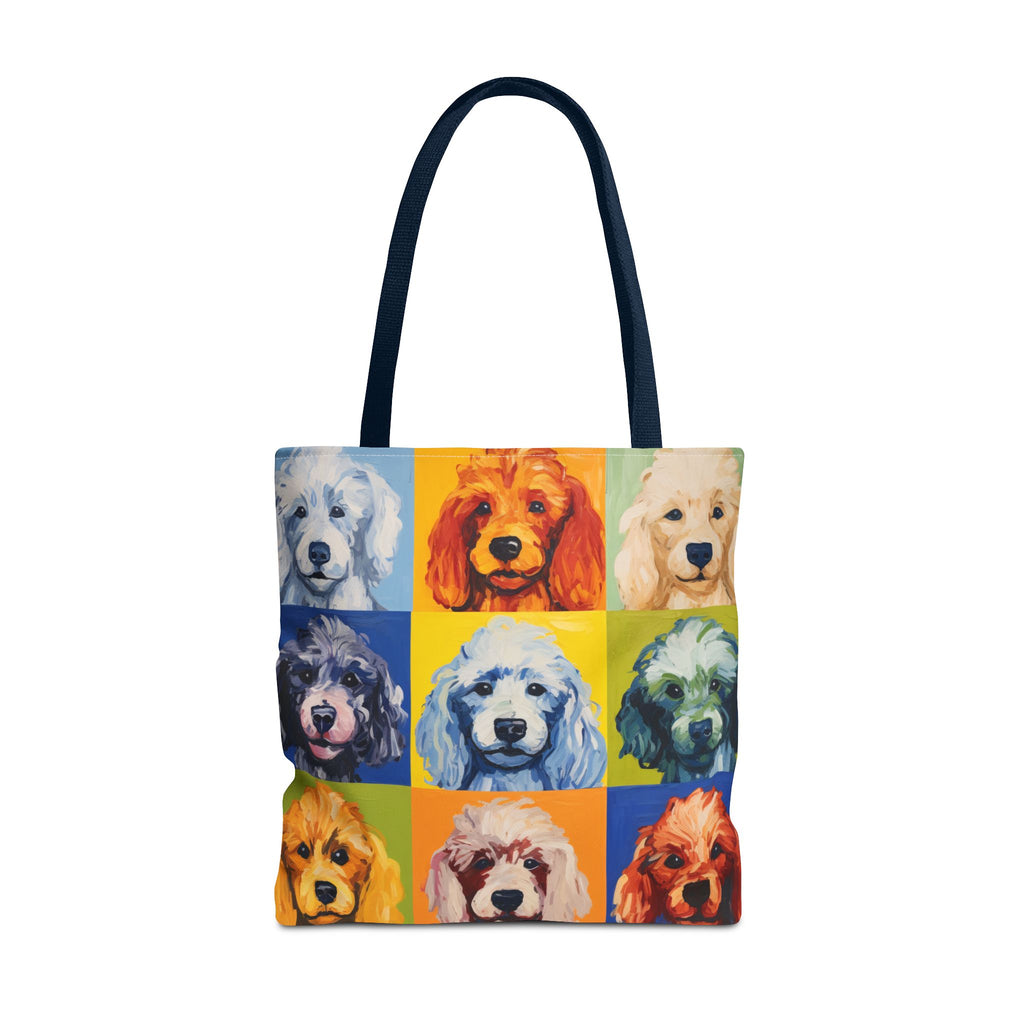 Colorful Poodle Tote Bag
