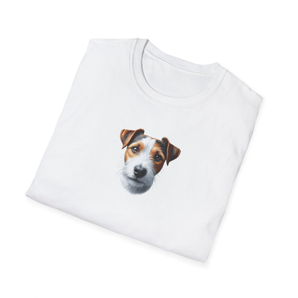 Jack Russell Dog Softstyle T-Shirt - White -