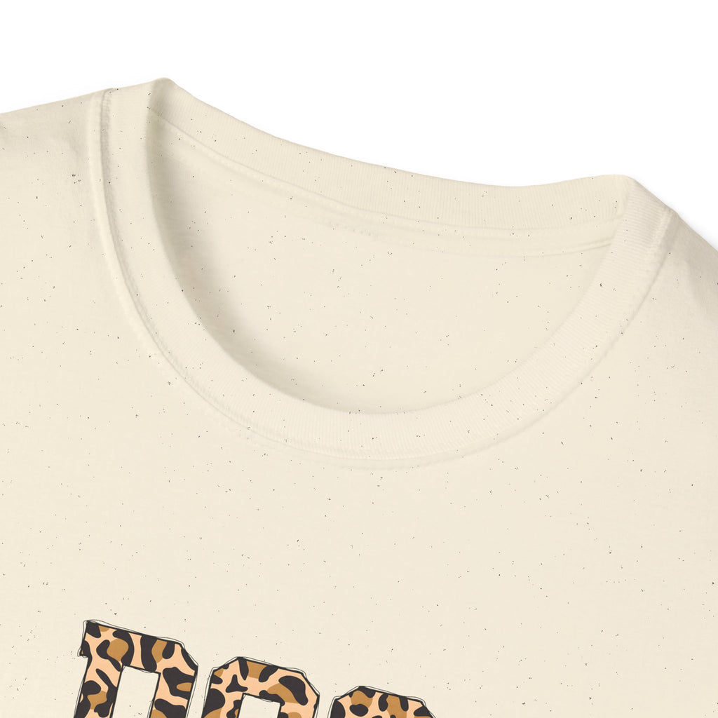 Yellow Leopard Dog Mom Softstyle T-Shirt - Mixed Colors -