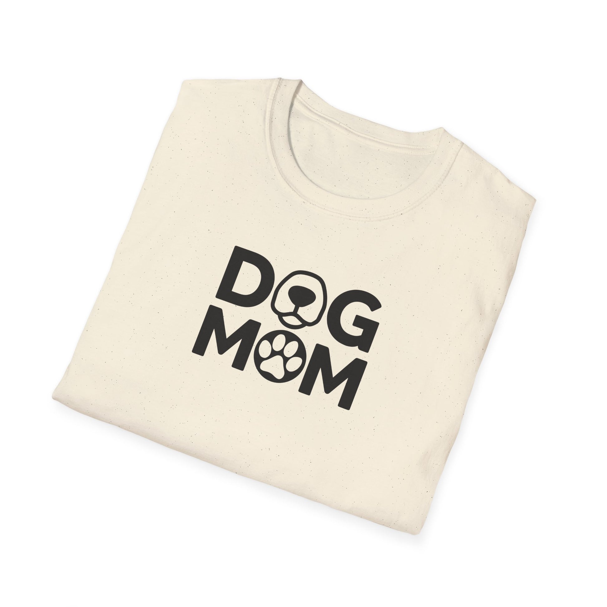 Dog Mom Nose Paw Print Softstyle T-Shirt - Mixed Colors -